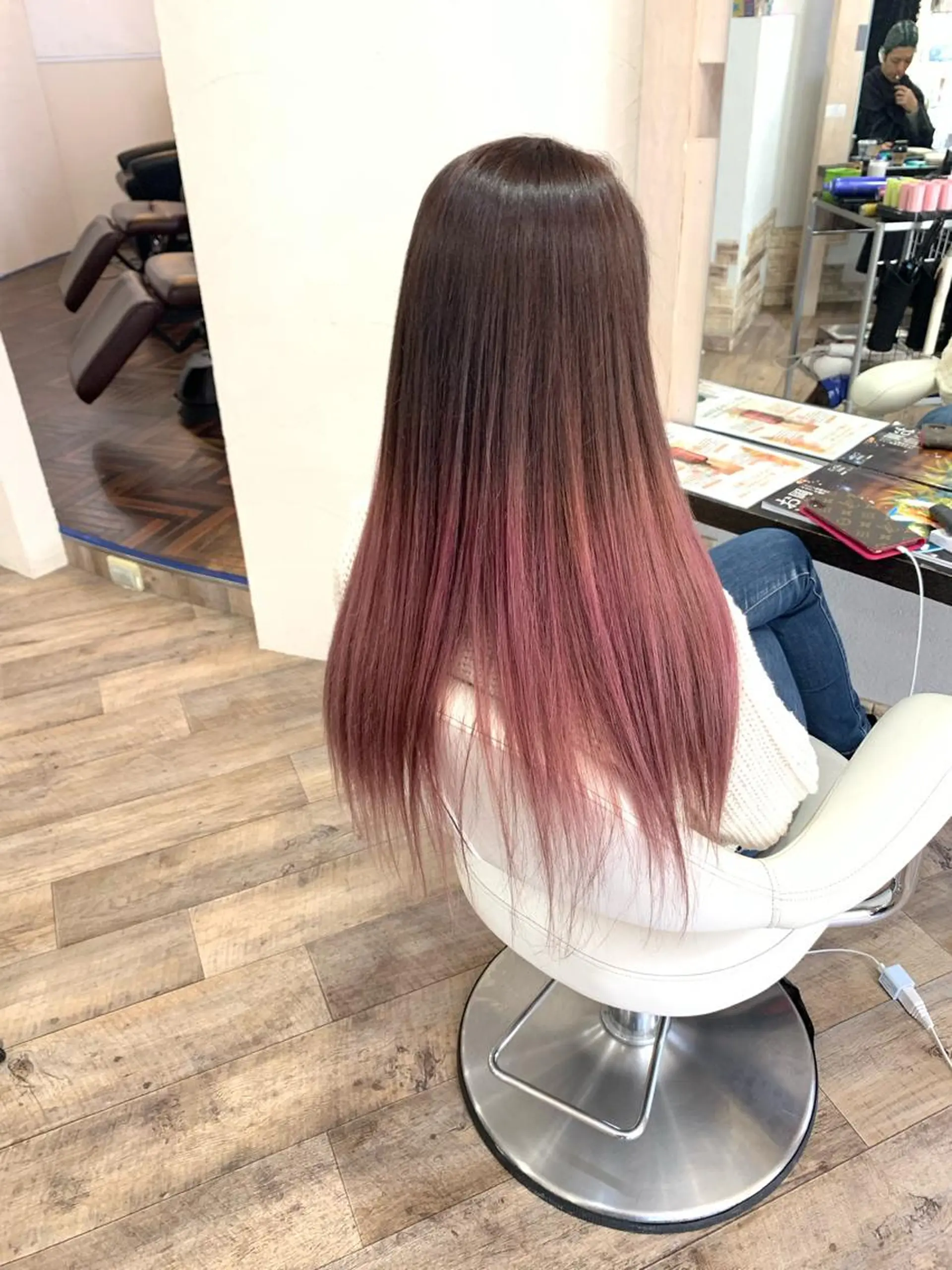 ロング レディース専用🌷咲 の垢抜けブリーチ部屋のヘアスタイル