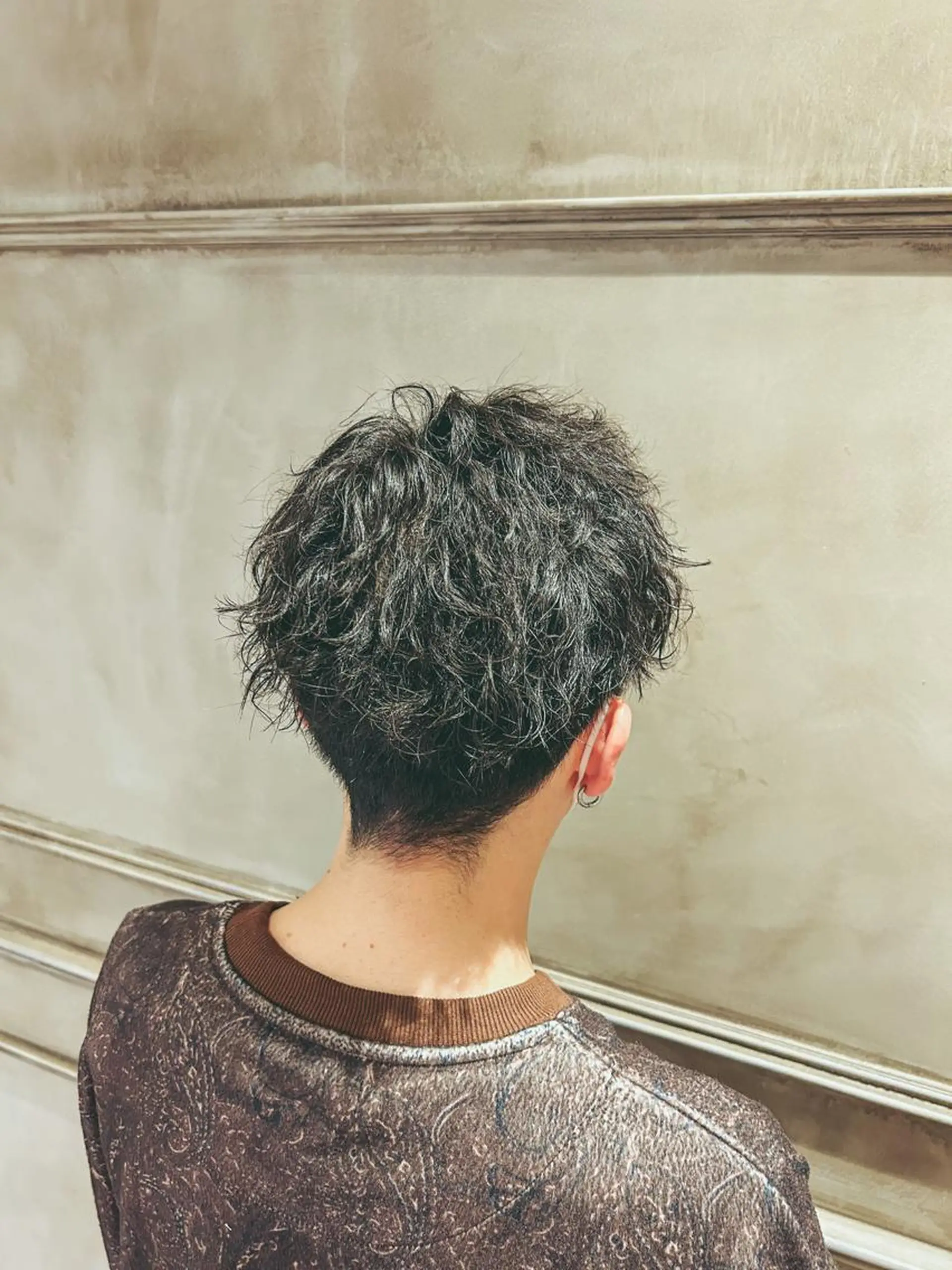 ショート パーマ メンズ ベリーショート Lilly所属・成田 智彩のヘアスタイル