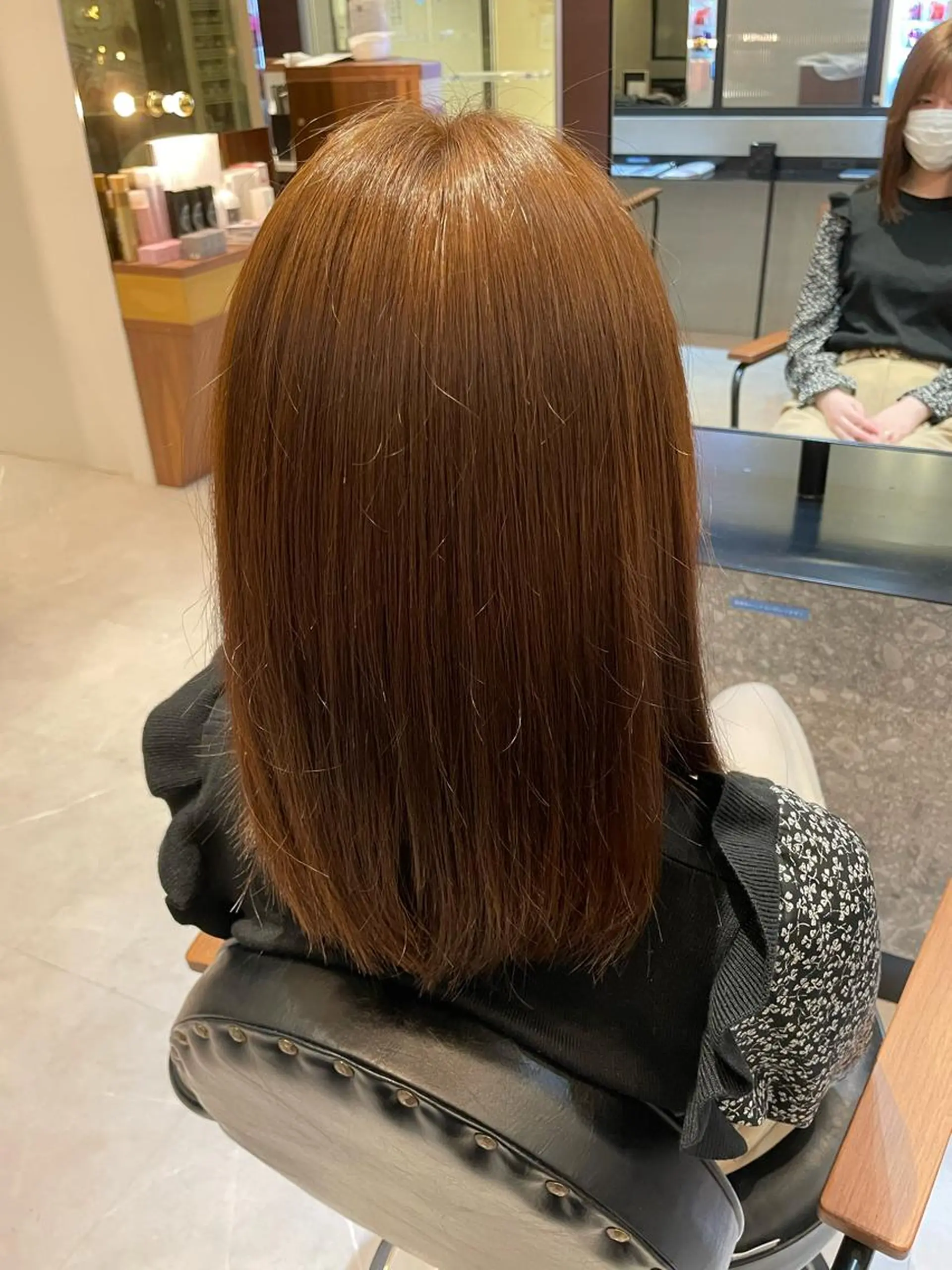 セミロング 韓国ヘア/そら レイヤー透明感カラーのヘアスタイル