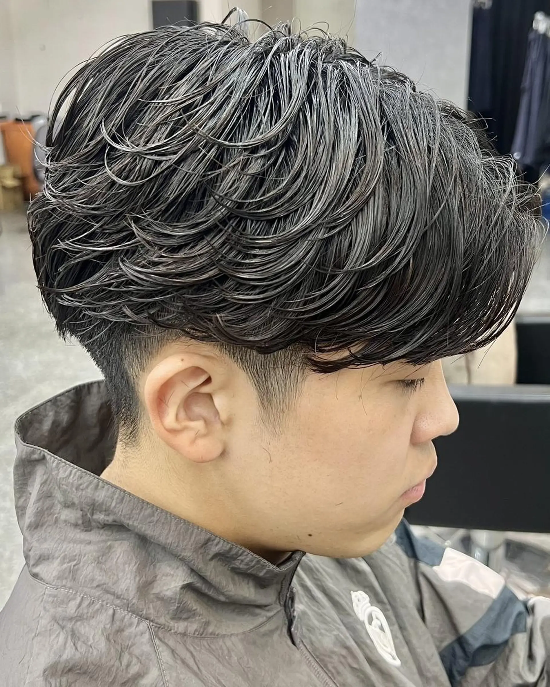 パーマ メンズ カット パーマ GLOP HOMME 店長　アオトのヘアスタイル