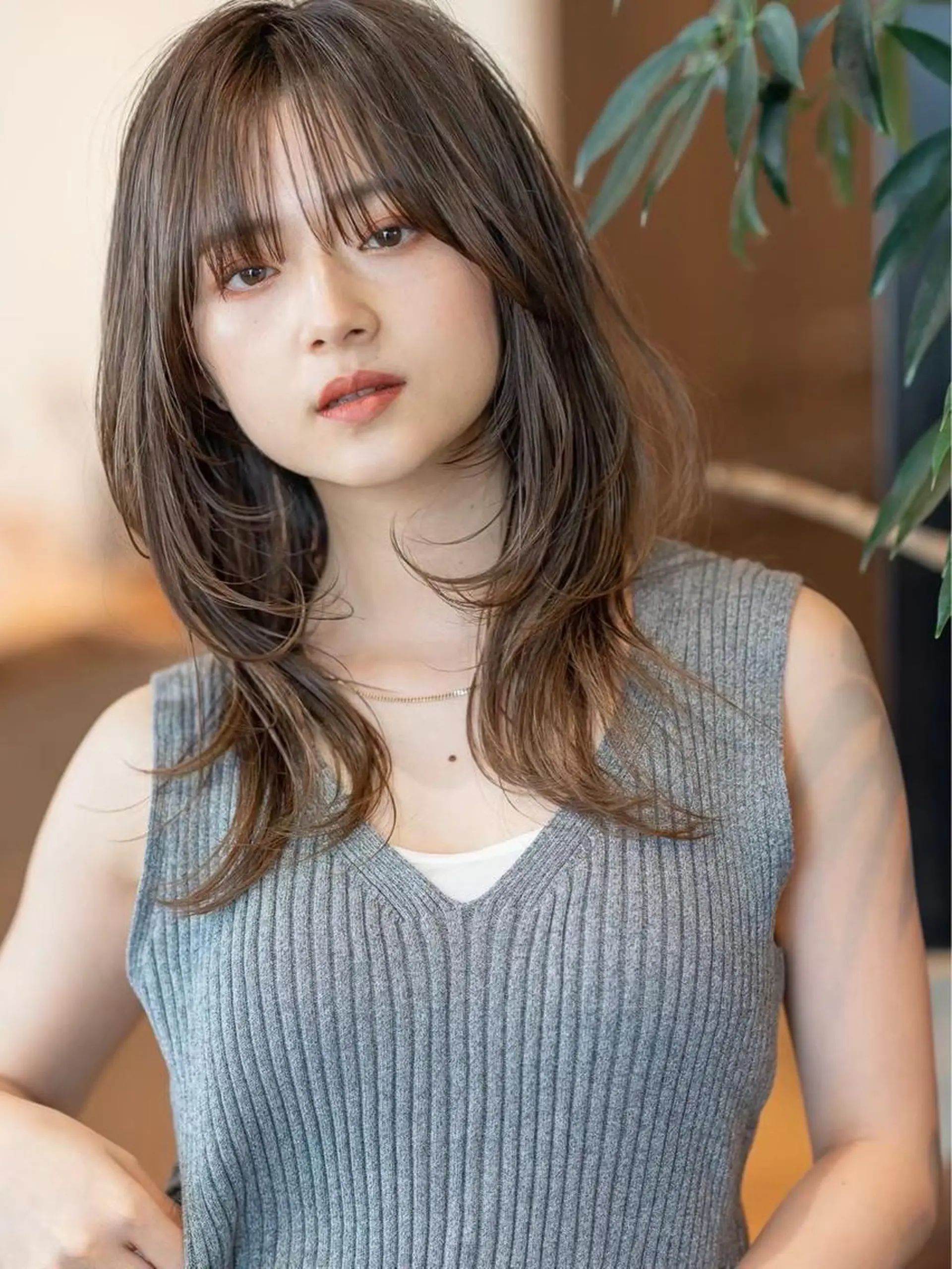 セミロング カラー カット ヘアカラー トリートメント 🉐レイヤー/塩見 弘樹🉐渋谷のヘアスタイル