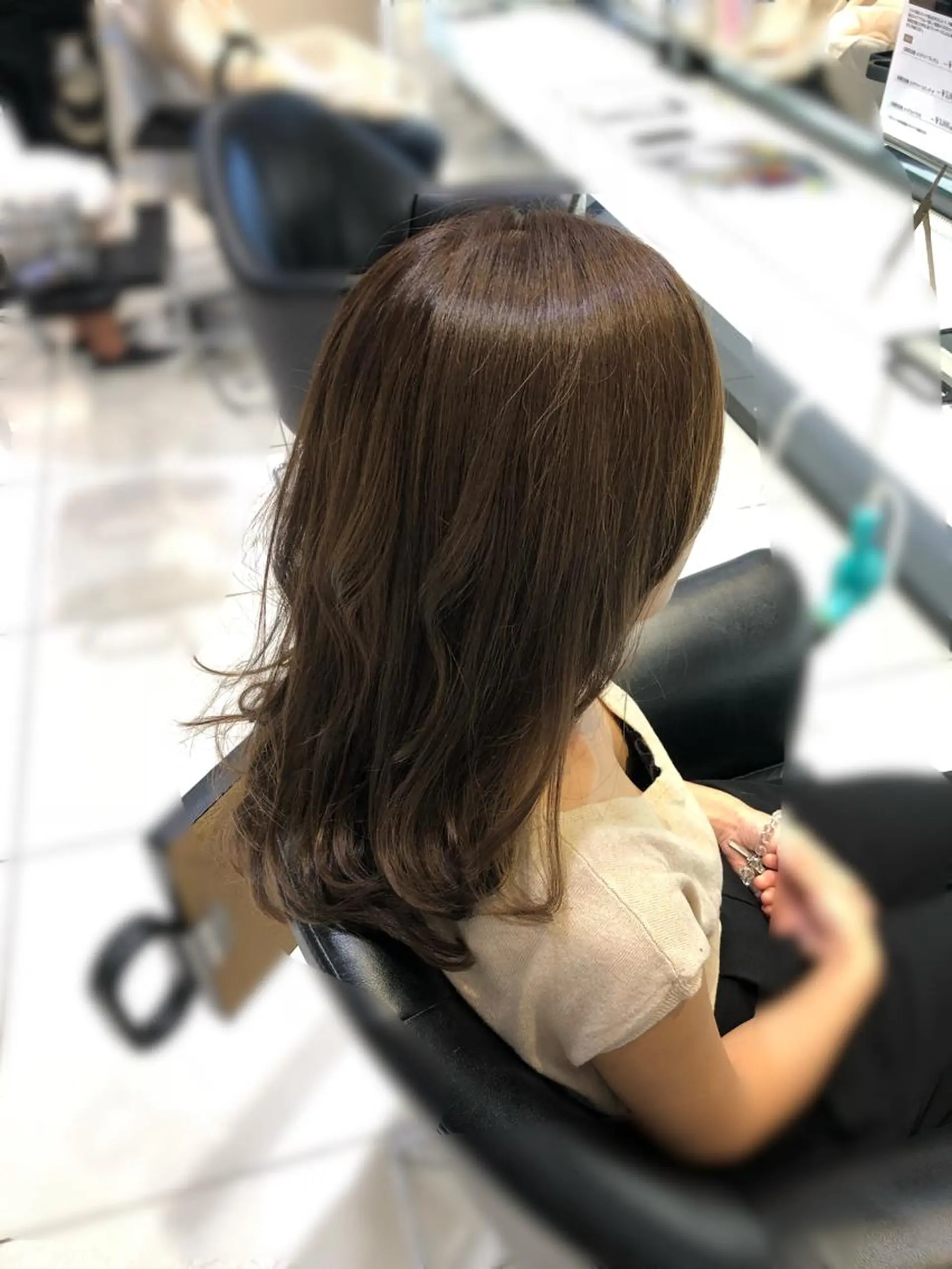 セミロング カラー イルミナカラー ✨髪質改善✨ 田西　基彦のヘアスタイル