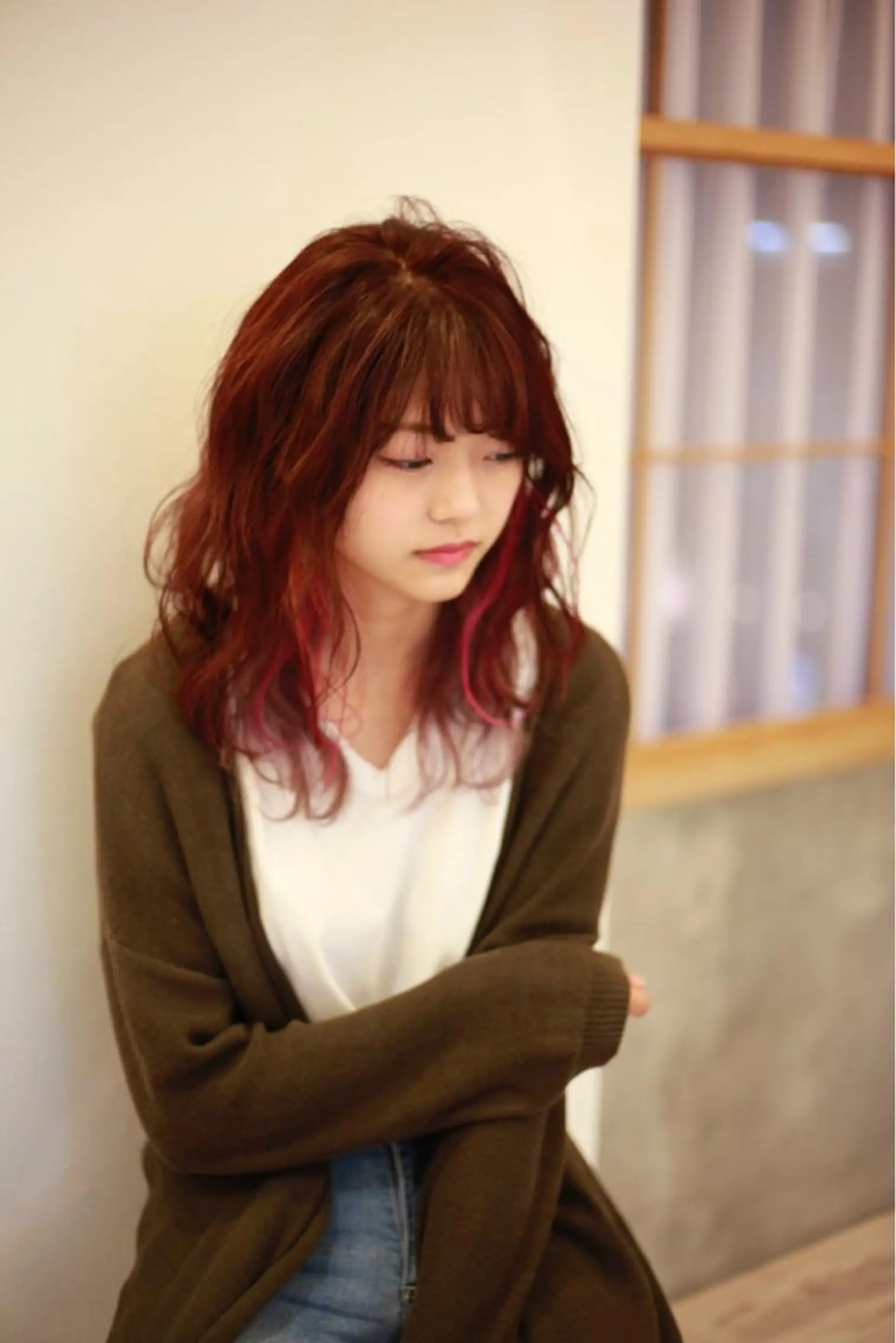 ミディアム カラー ブリーチカラー🌈 石垣翔太のヘアスタイル