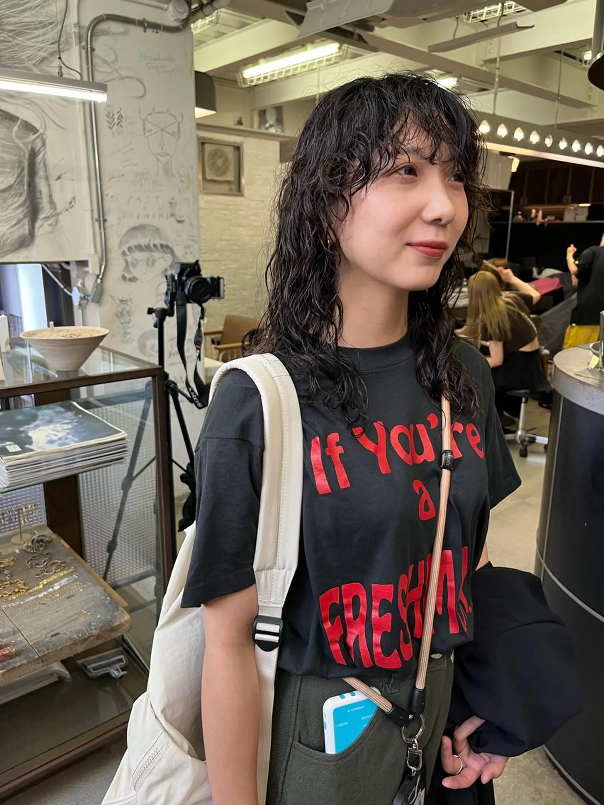 セミロング パーマ カット パーマ NOUN所属・eri kinjoのヘアスタイル