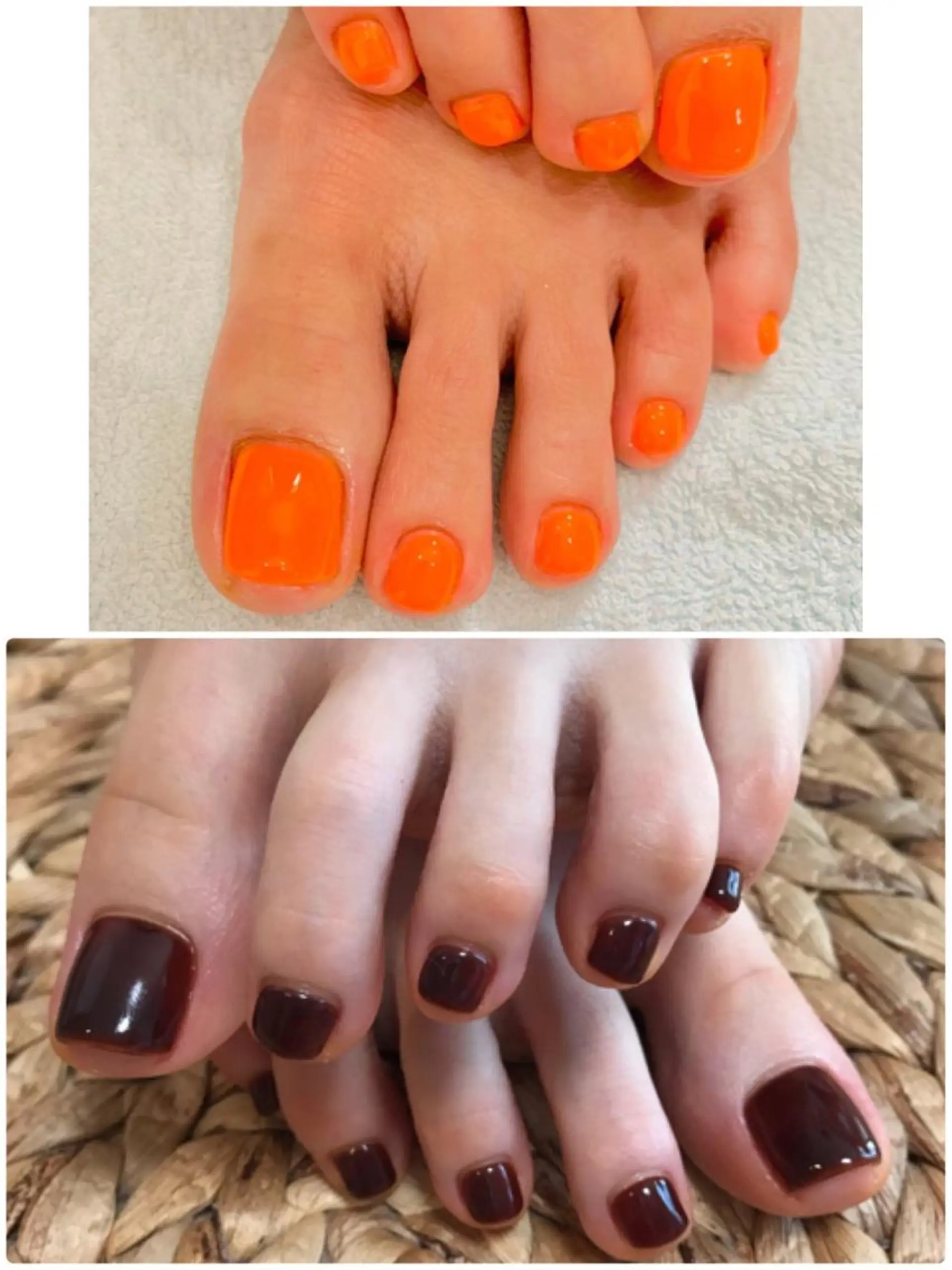 ネイル フットネイル ワンカラーネイル 店長 佐藤のネイルデザイン