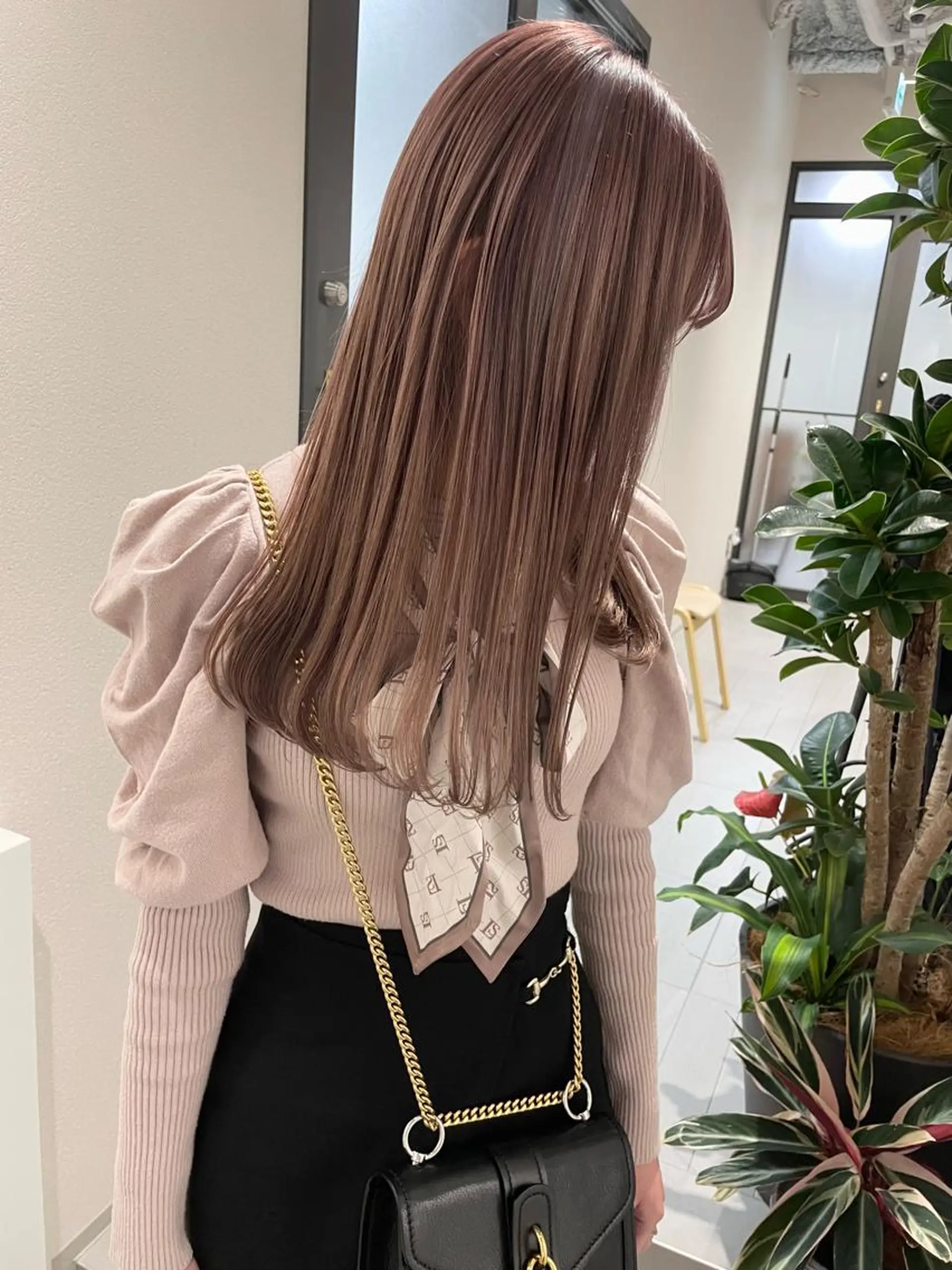 ロング カラー カット ヘアカラー トリートメント 髪質改善will hairdesignのヘアスタイル