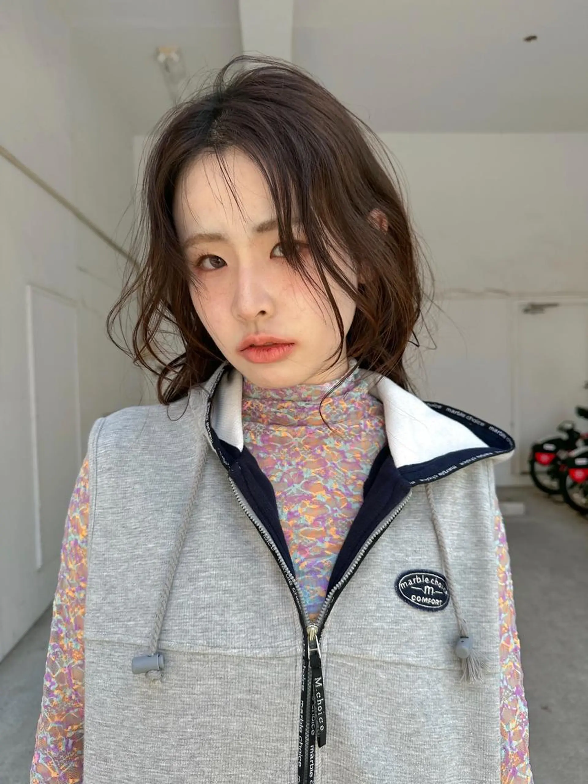 セミロング カラー ヘアカラー トリートメント 高橋 みく/ minim 暖色のヘアスタイル