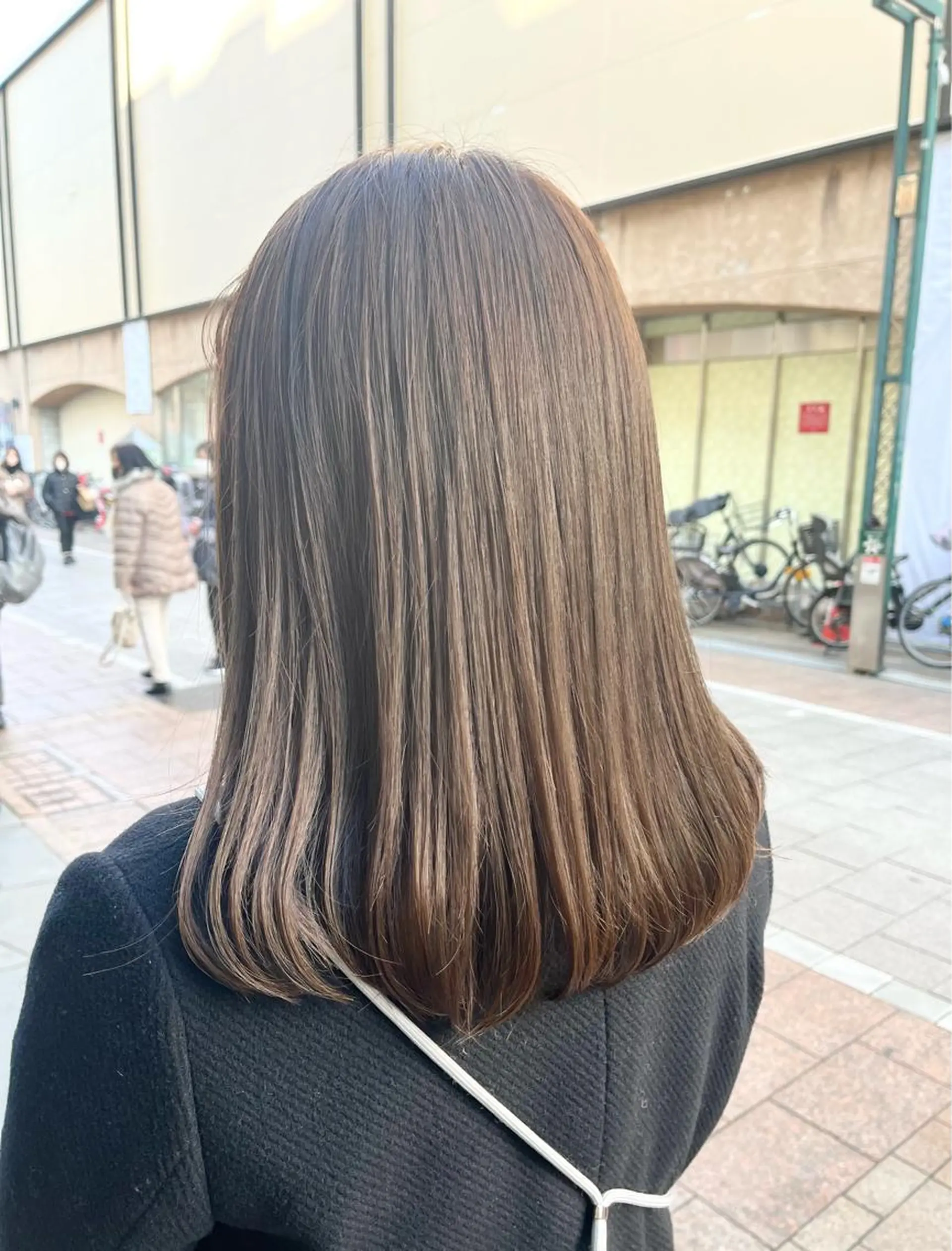 ミディアム 縮毛矯正 トリートメント 高橋 さくらのヘアスタイル