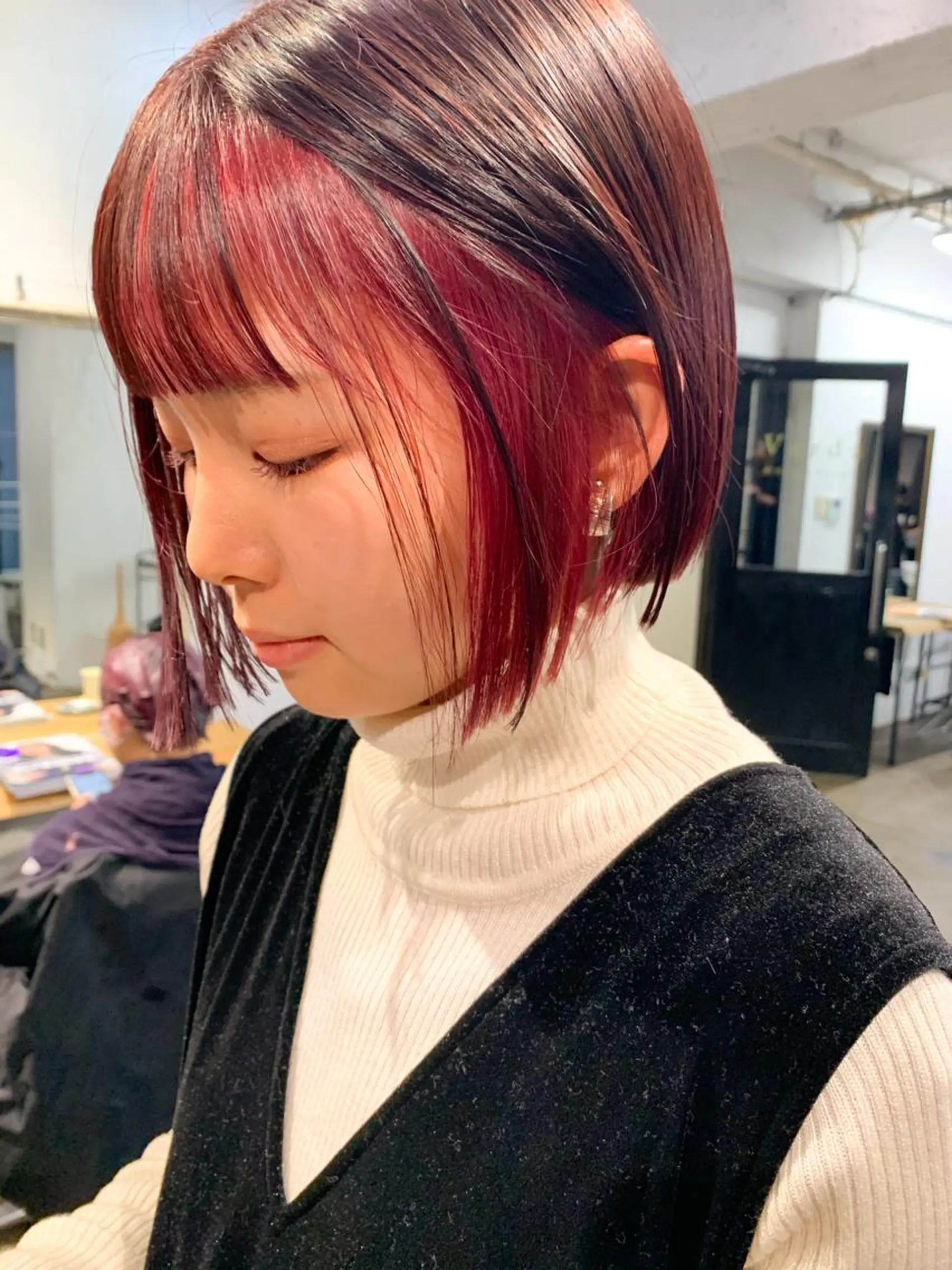 ショート カラー ブリーチ ケアブリーチ ハイトーンカラー ピンクカラー ボブ chill所属・topstylist fukudaのその他イメージ