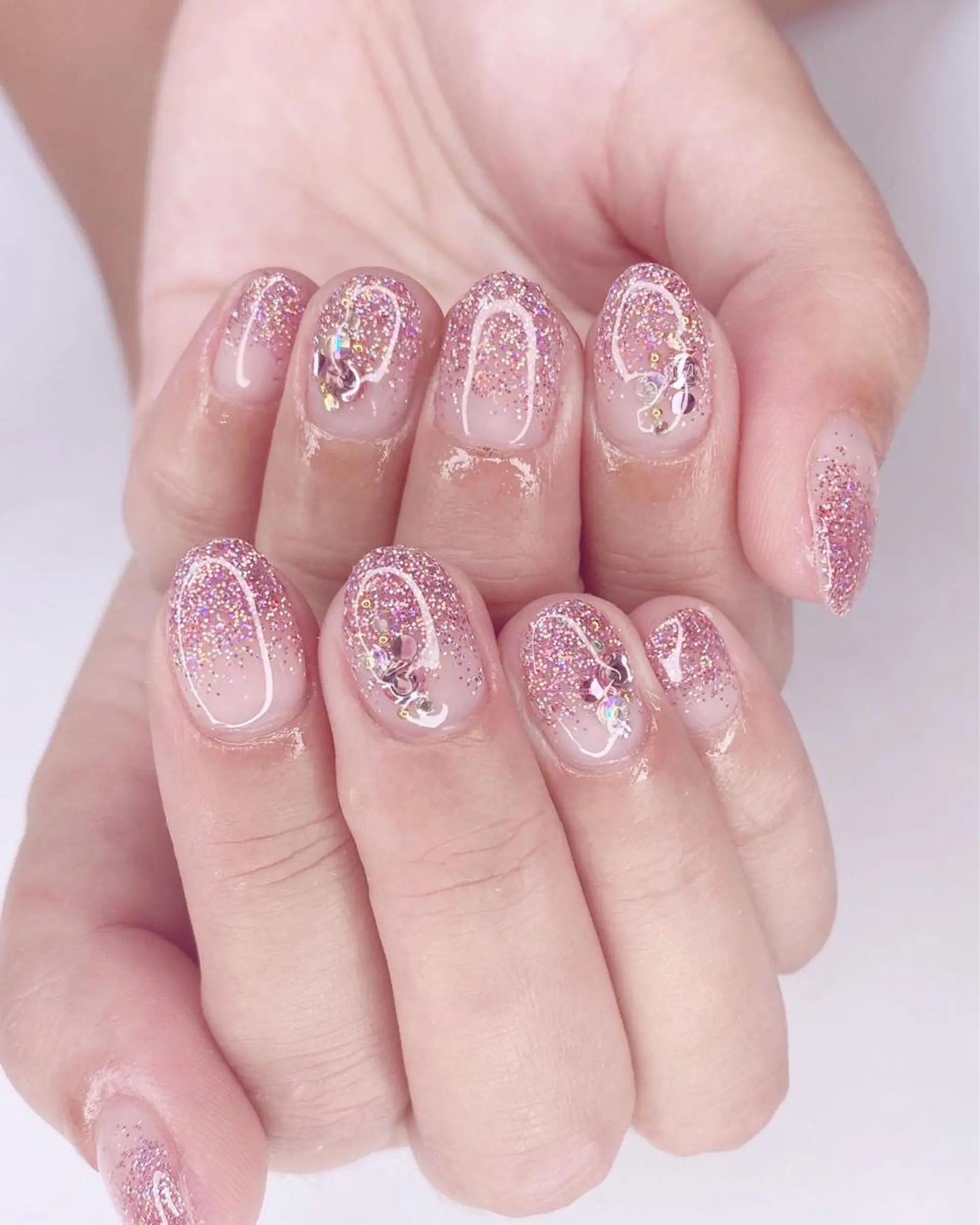 ネイル アニマル柄 アートネイル フレンチネイル グラデーション キラキラネイル Ｎail Ｓalon ertiのネイルデザイン