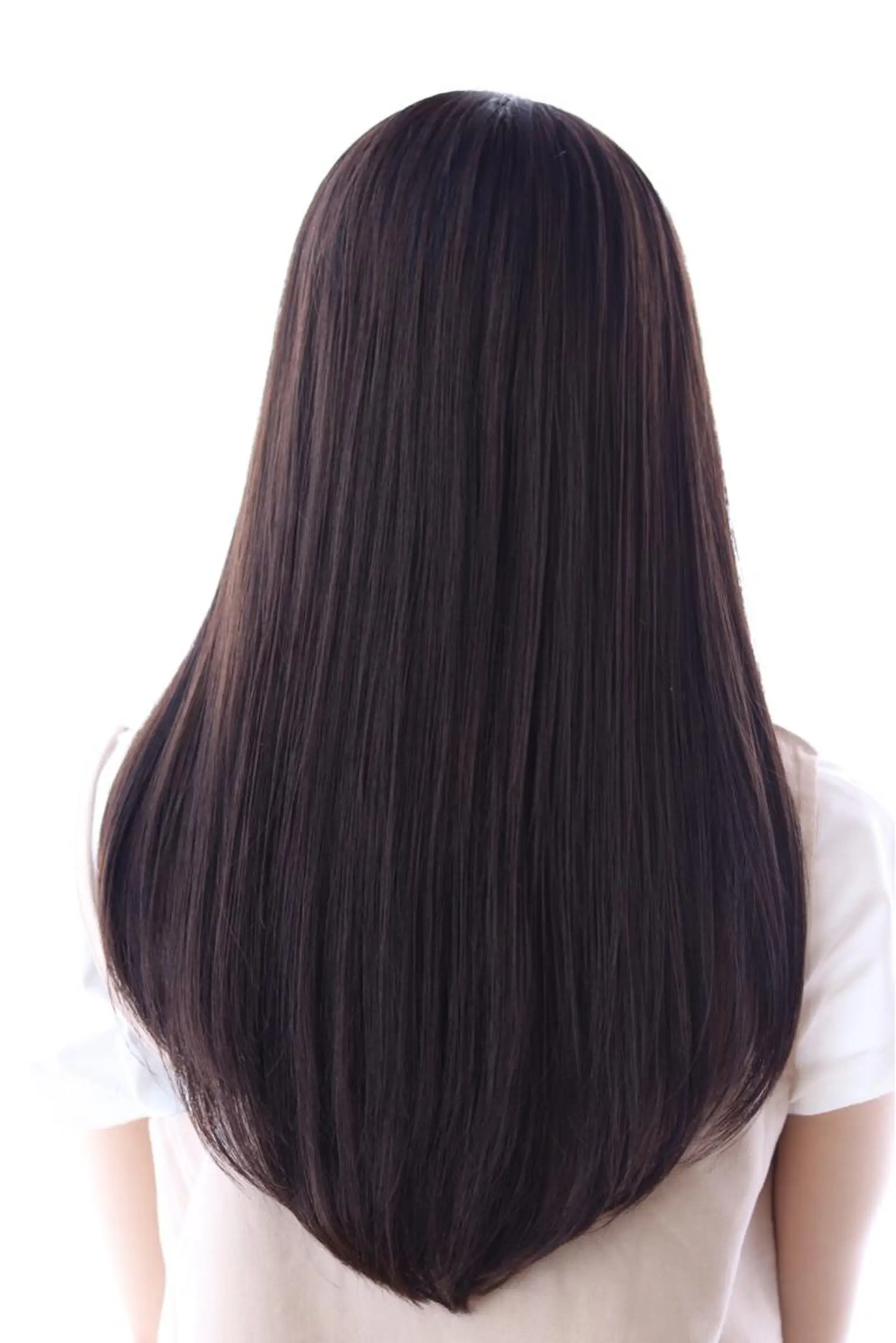 ロング カット 縮毛矯正 透明感カラー⭐️ 田嶋麗奈のヘアスタイル