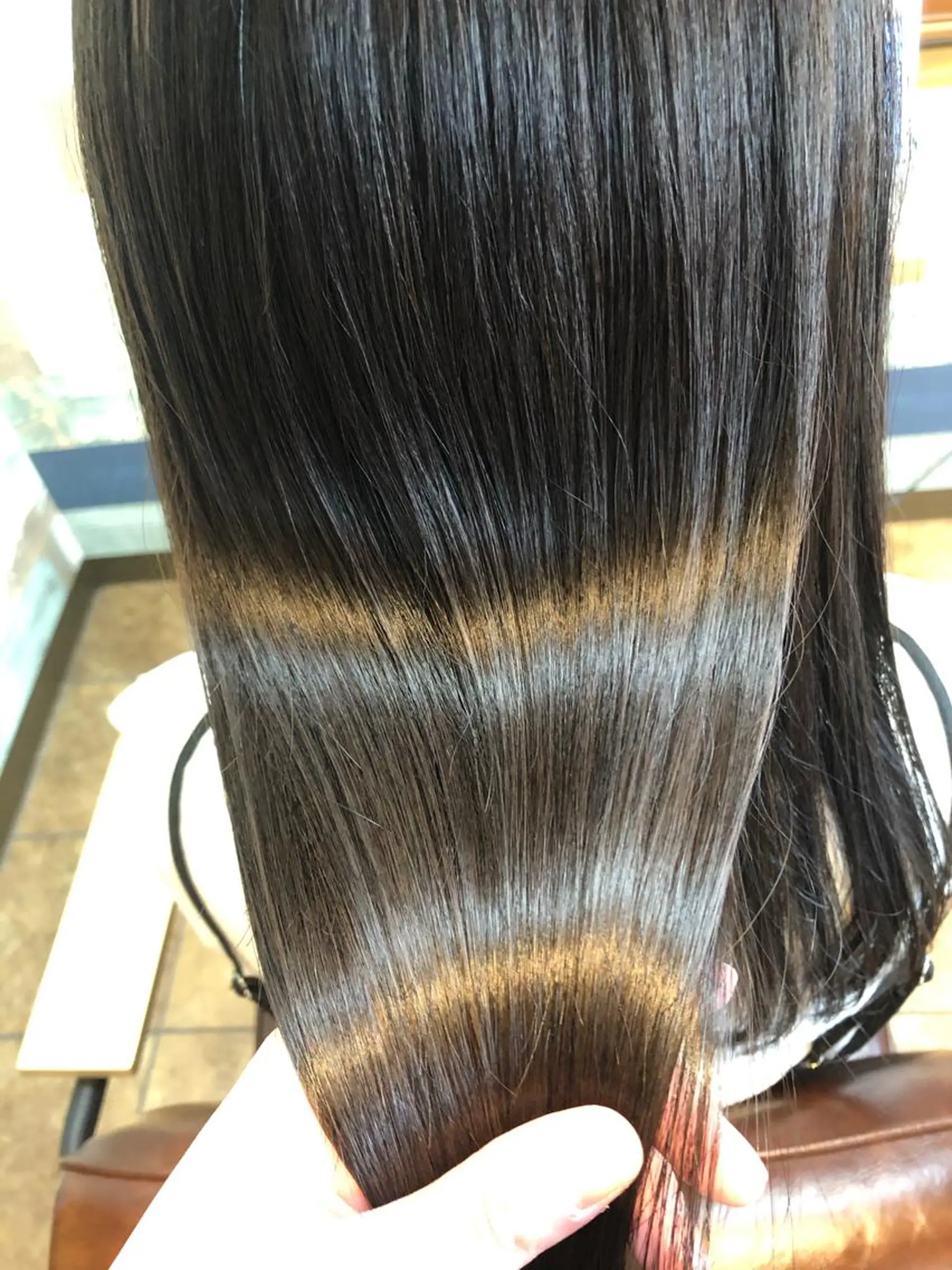 セミロング カット ヘアカラー トリートメント 透明感カラー⭐️ 田嶋麗奈のヘアスタイル