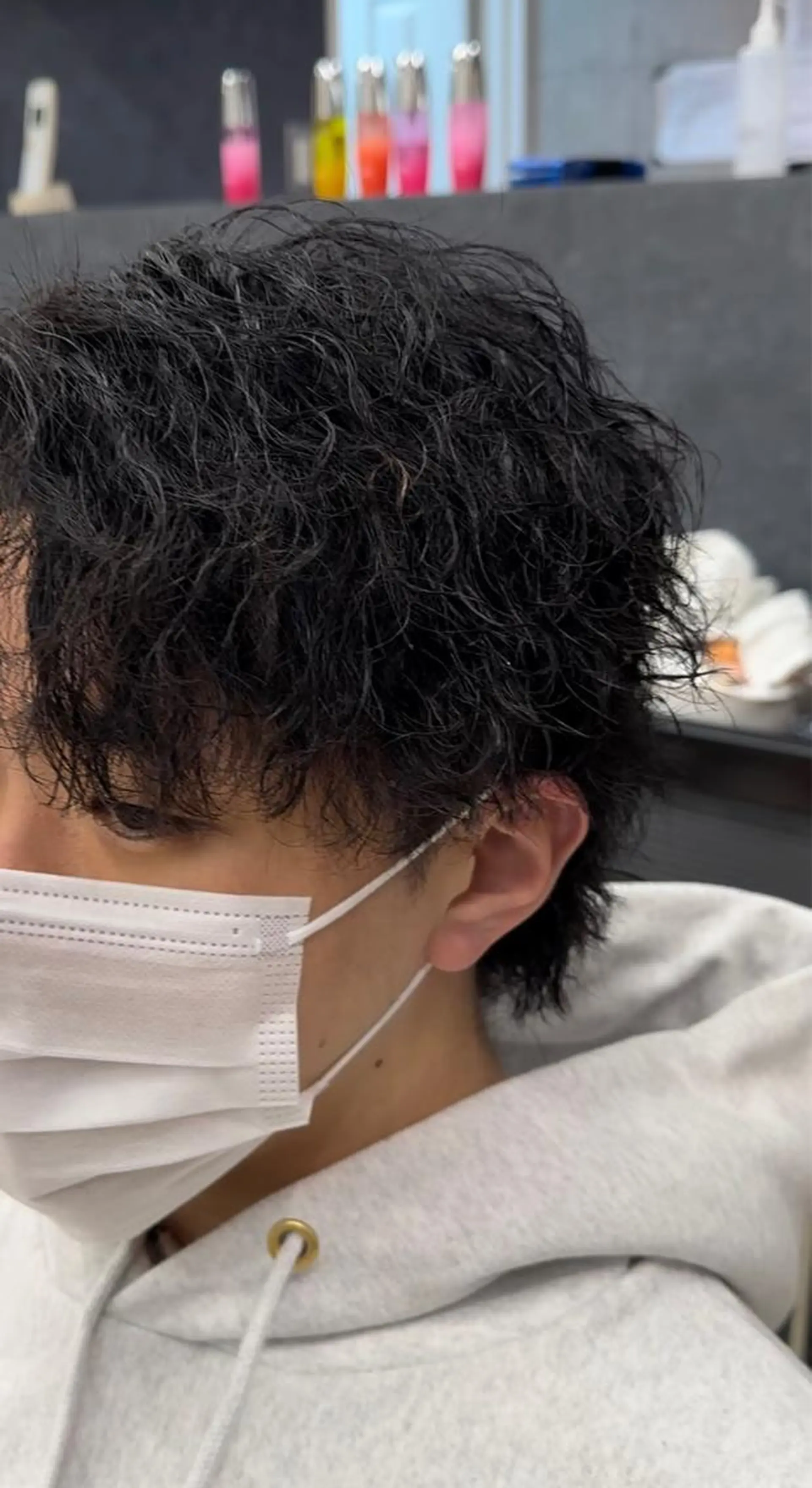 ショート パーマ メンズ yu-kiハイトーン /ブリーチ無しカラーのヘアスタイル