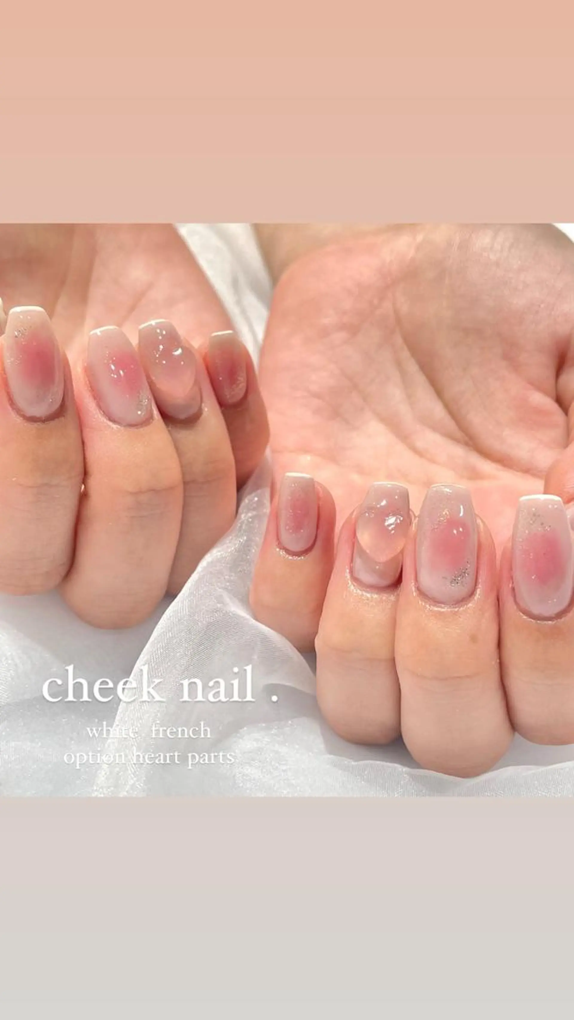 ネイル ハンドネイル 淡色ネイル 🎀moeのネイルデザイン