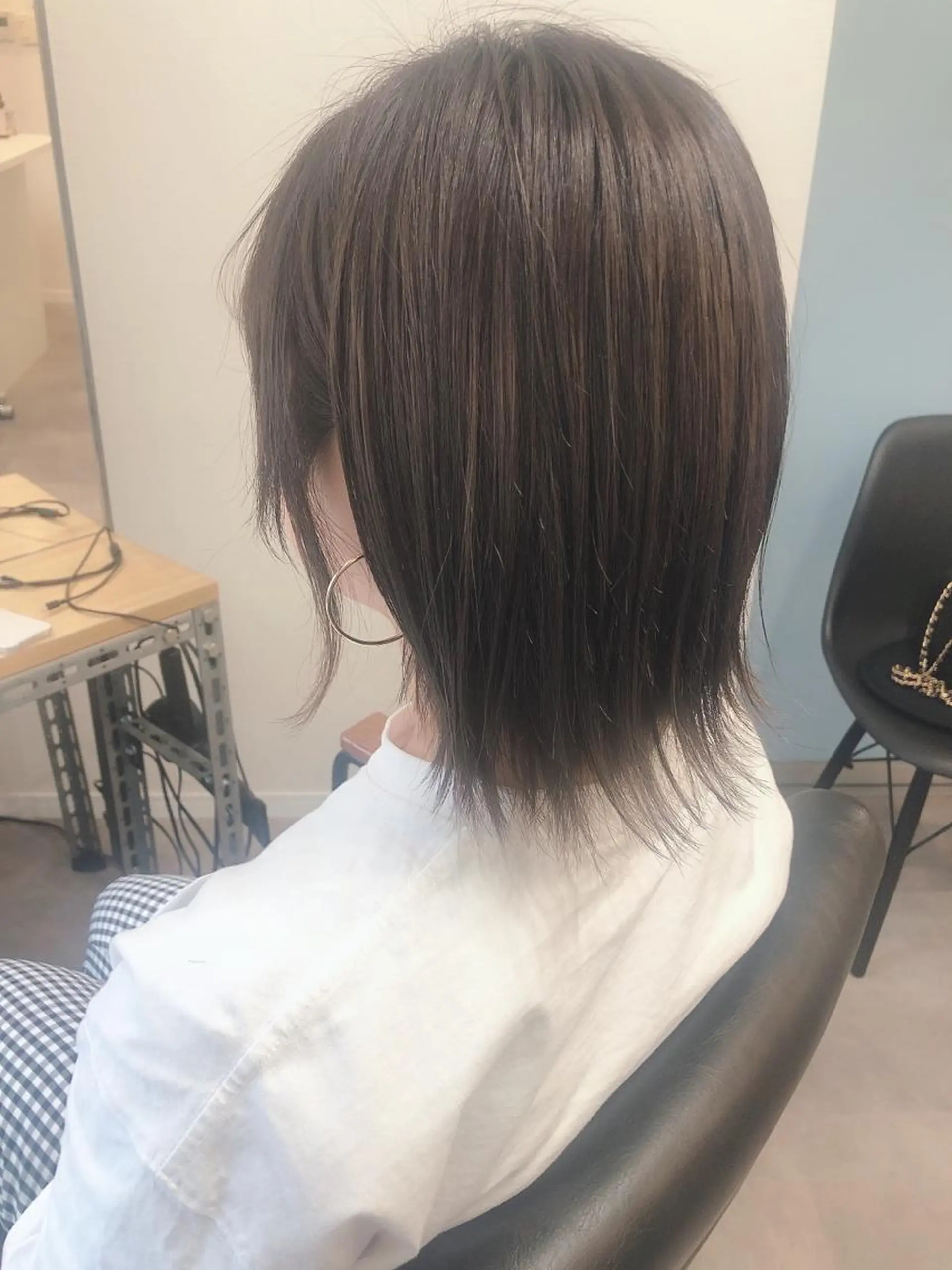 ミディアム カラー OFF YUYAのヘアスタイル