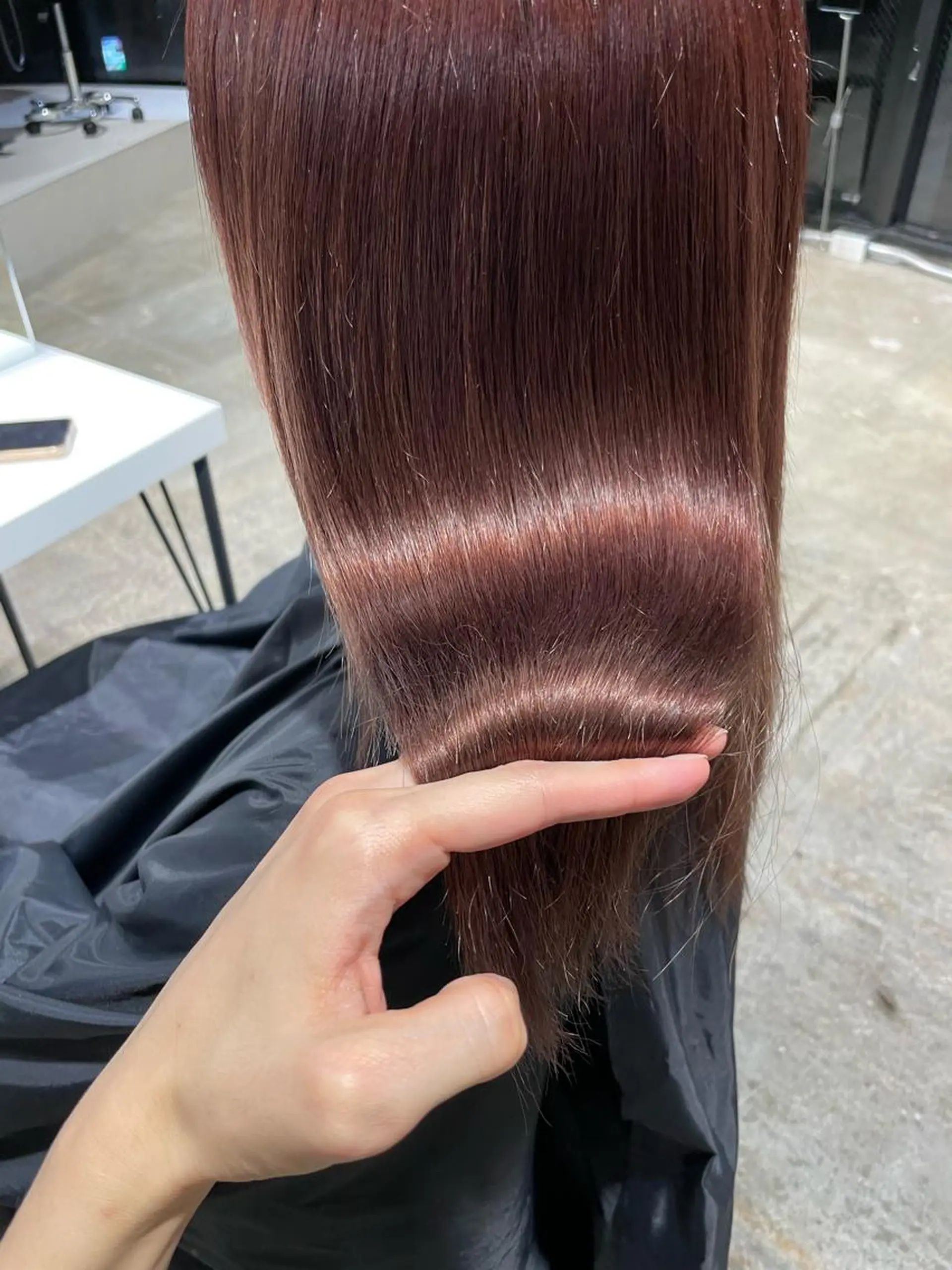 ロング カラー ベージュカラー ラベンダーカラー ピンクカラー ピンクベージュ ヘアカラー 透明感カラー、 アレンジ/miyuのヘアスタイル