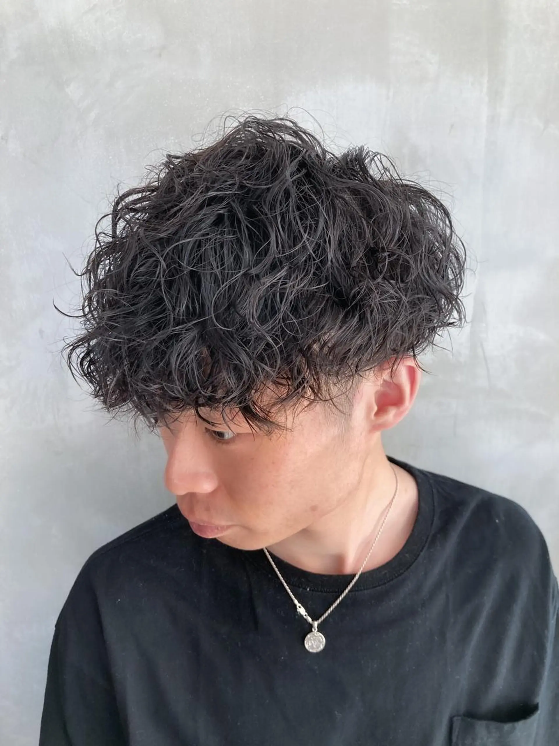 ショート パーマ メンズ マッシュ fifth JINGUMAE所属・波巻きスパイラルパー マ/シャドウパーマ駿のヘアスタイル