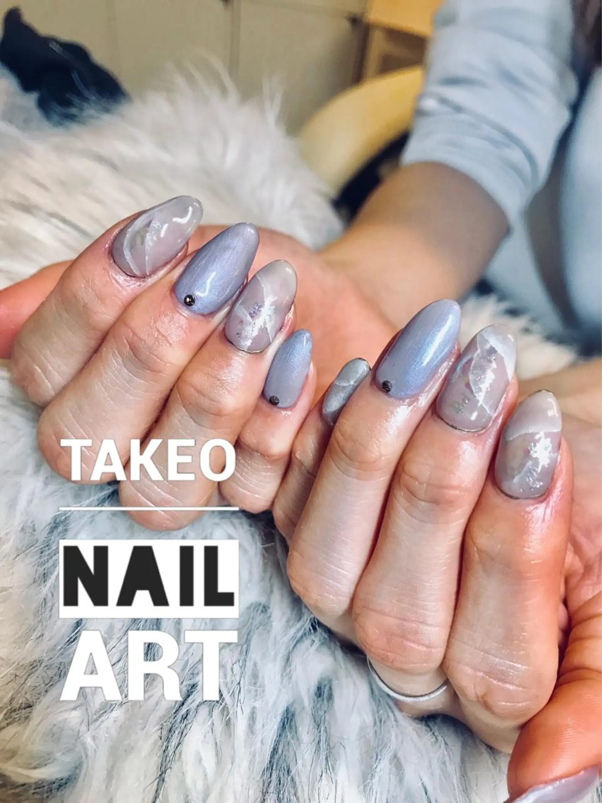 ミディアム ネイル ハンドネイル ハンドケア nail&eye Aoのマツエク・マツパデザイン