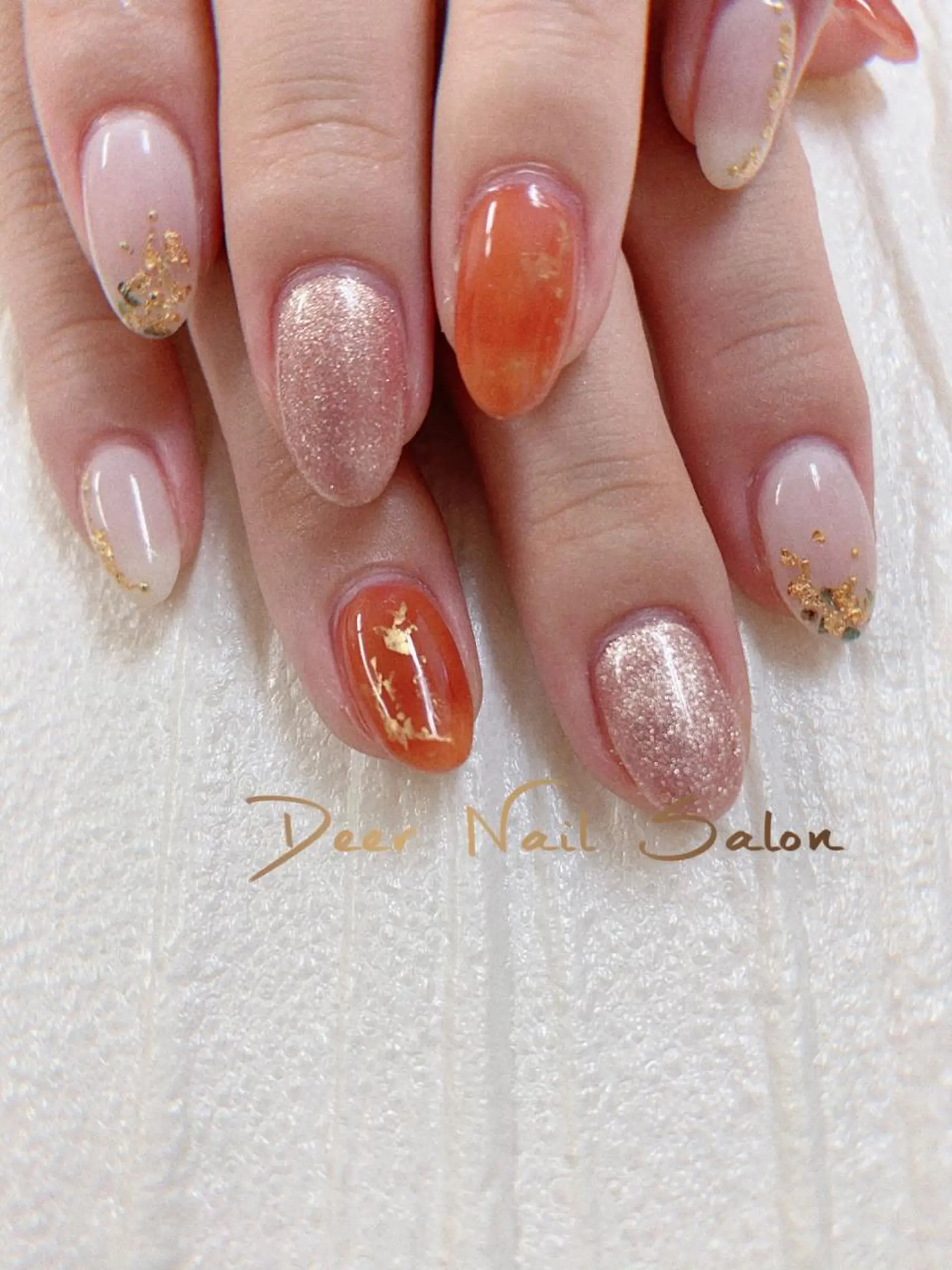 ネイル ハンドネイル Peachy 🍑のネイルデザイン