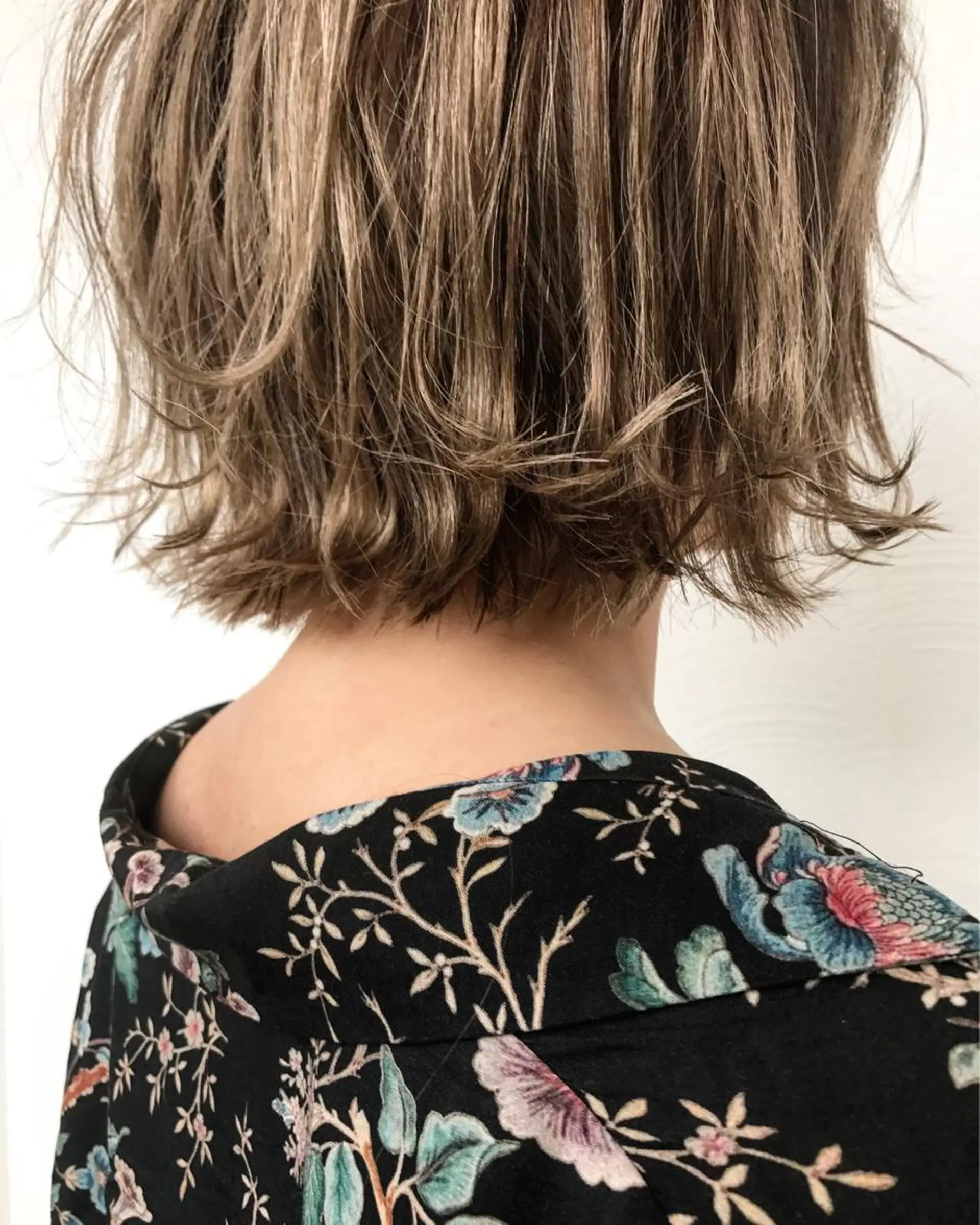 ショート ボブ 外ハネヘア カット トリートメント Life salon SAKURAのヘアスタイル