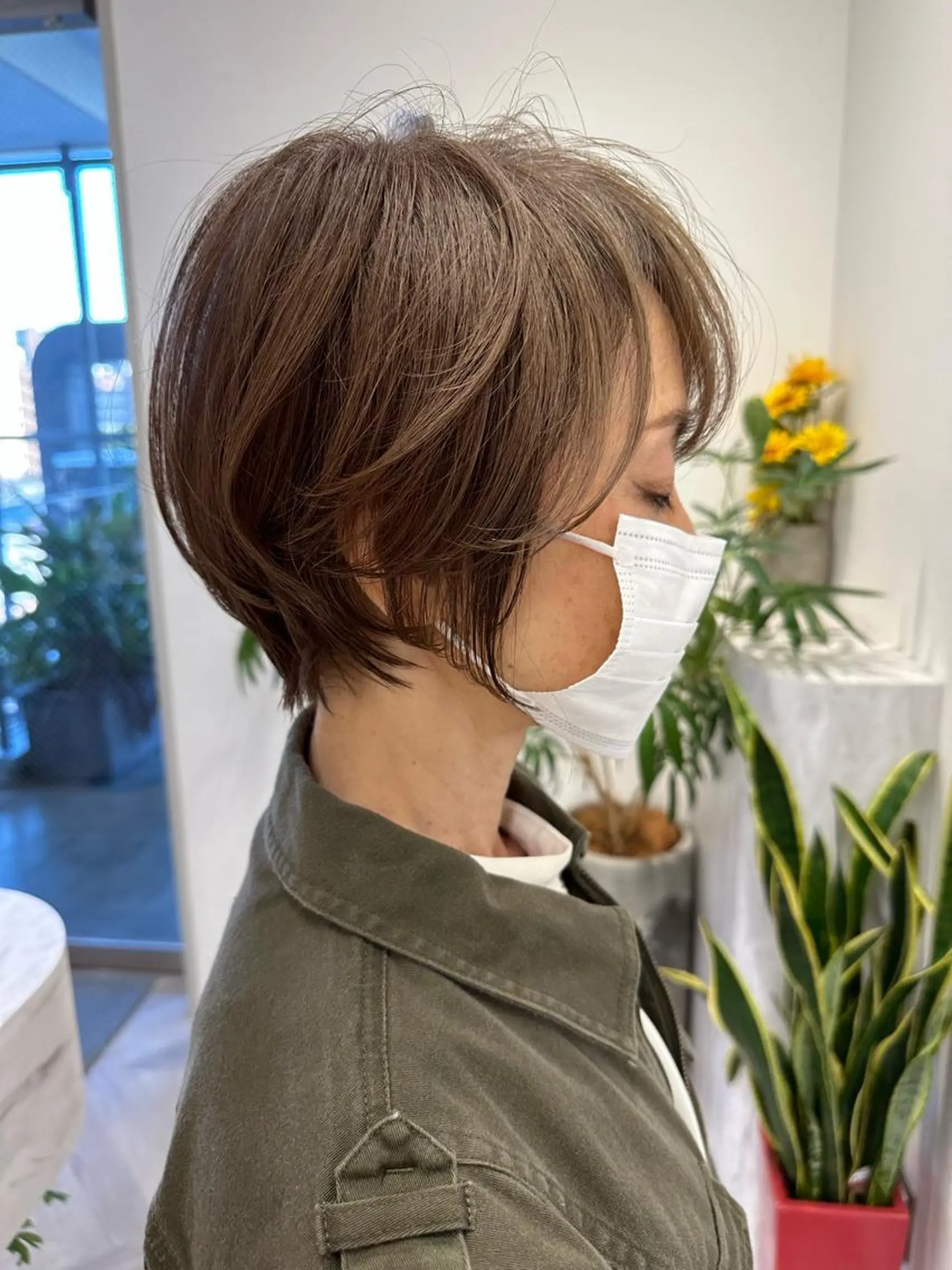 ショート カット ヘアカラー トリートメント ere hair salonのヘアスタイル