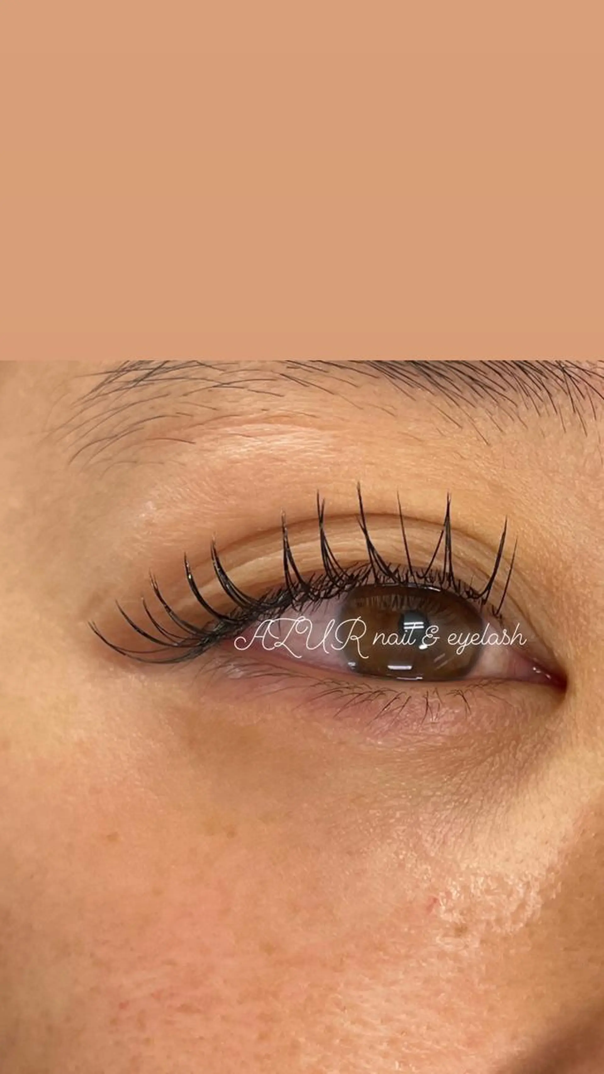 マツエク・マツパ フラットラッシュ AZUR N&eyelashのネイルデザイン