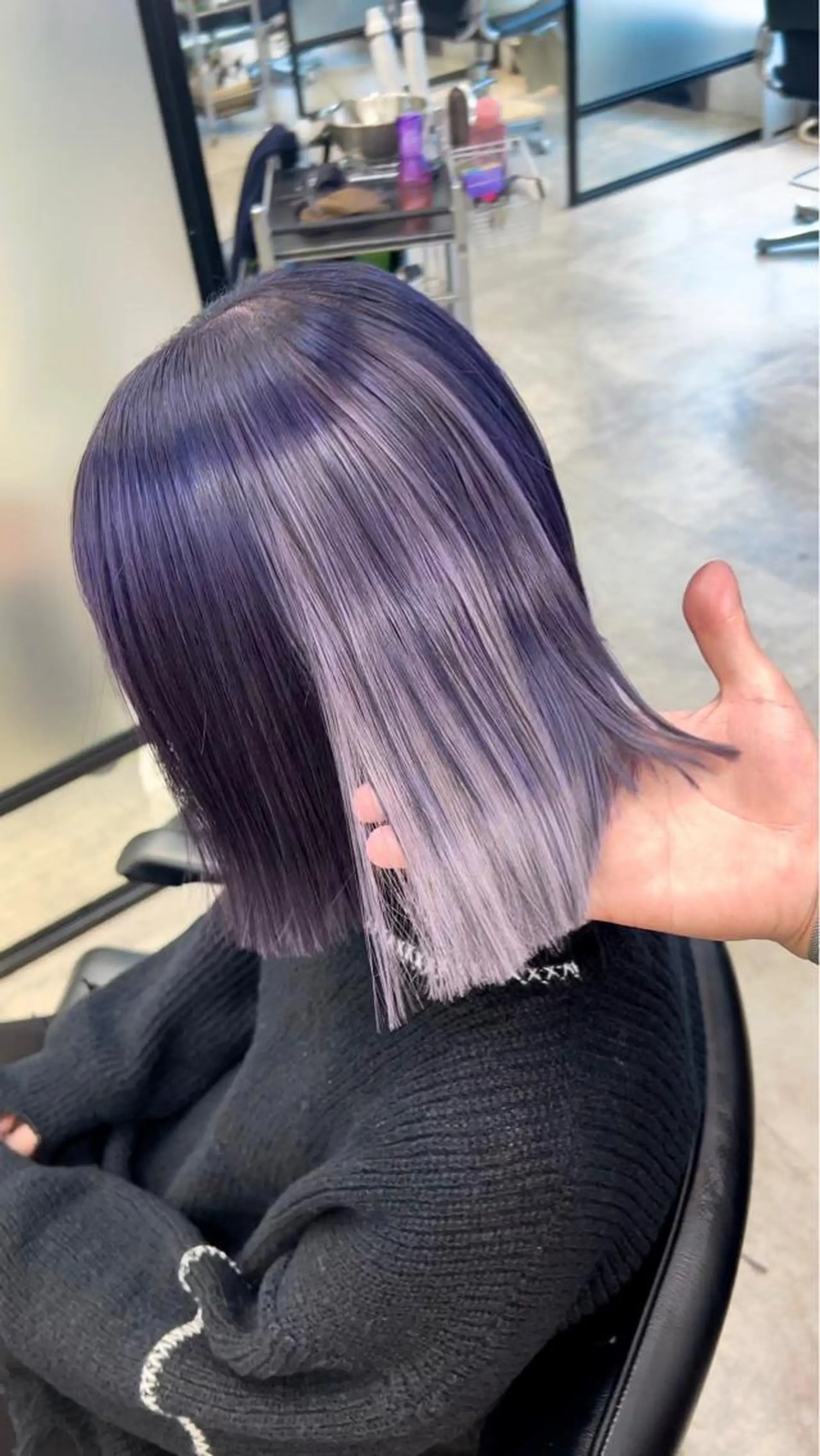 ショート ヘアカラー トリートメント 及川シゲル 髪質改善講師のヘアスタイル