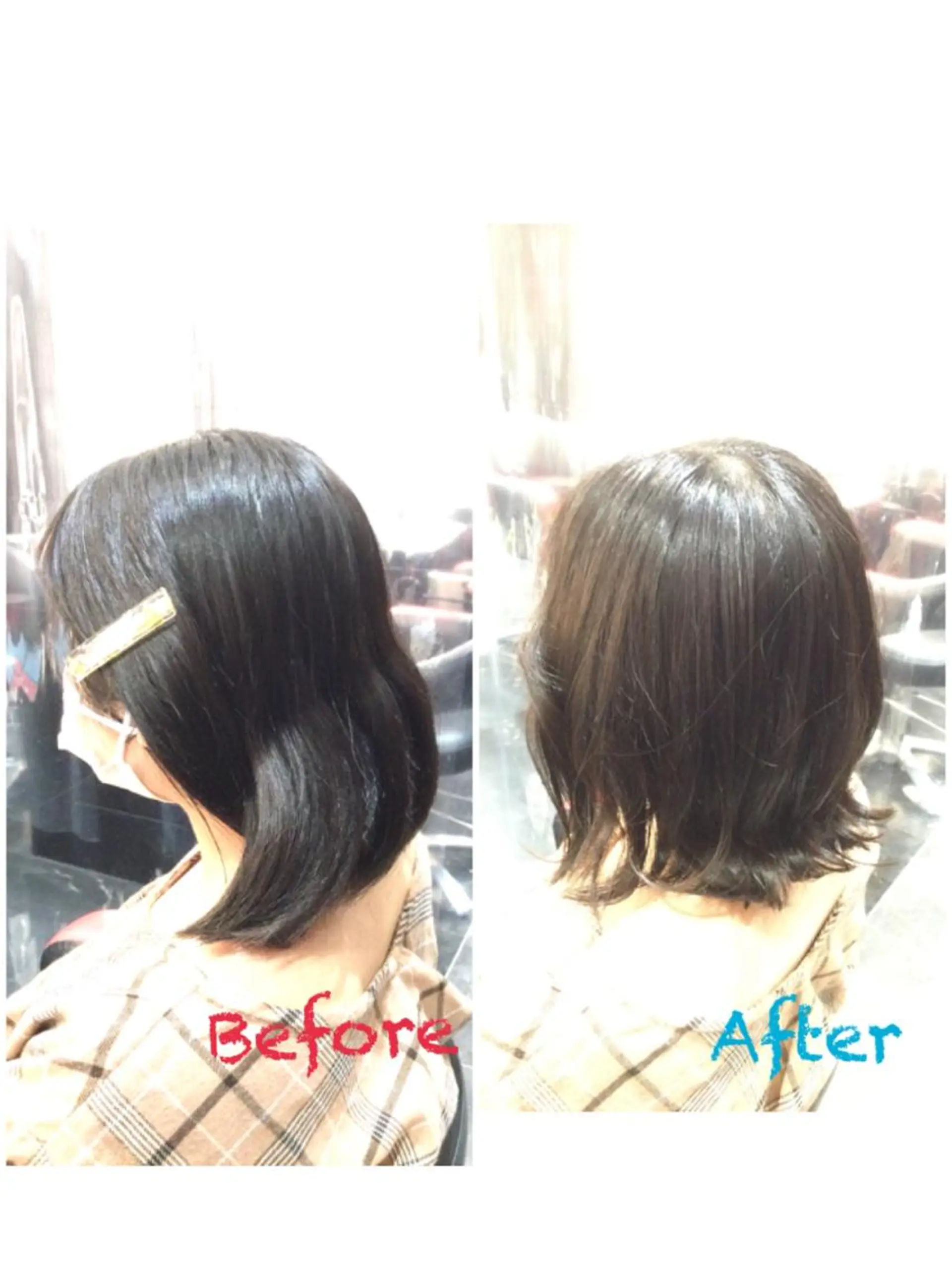 ミディアム カラー Annon プライベートサロンのヘアスタイル