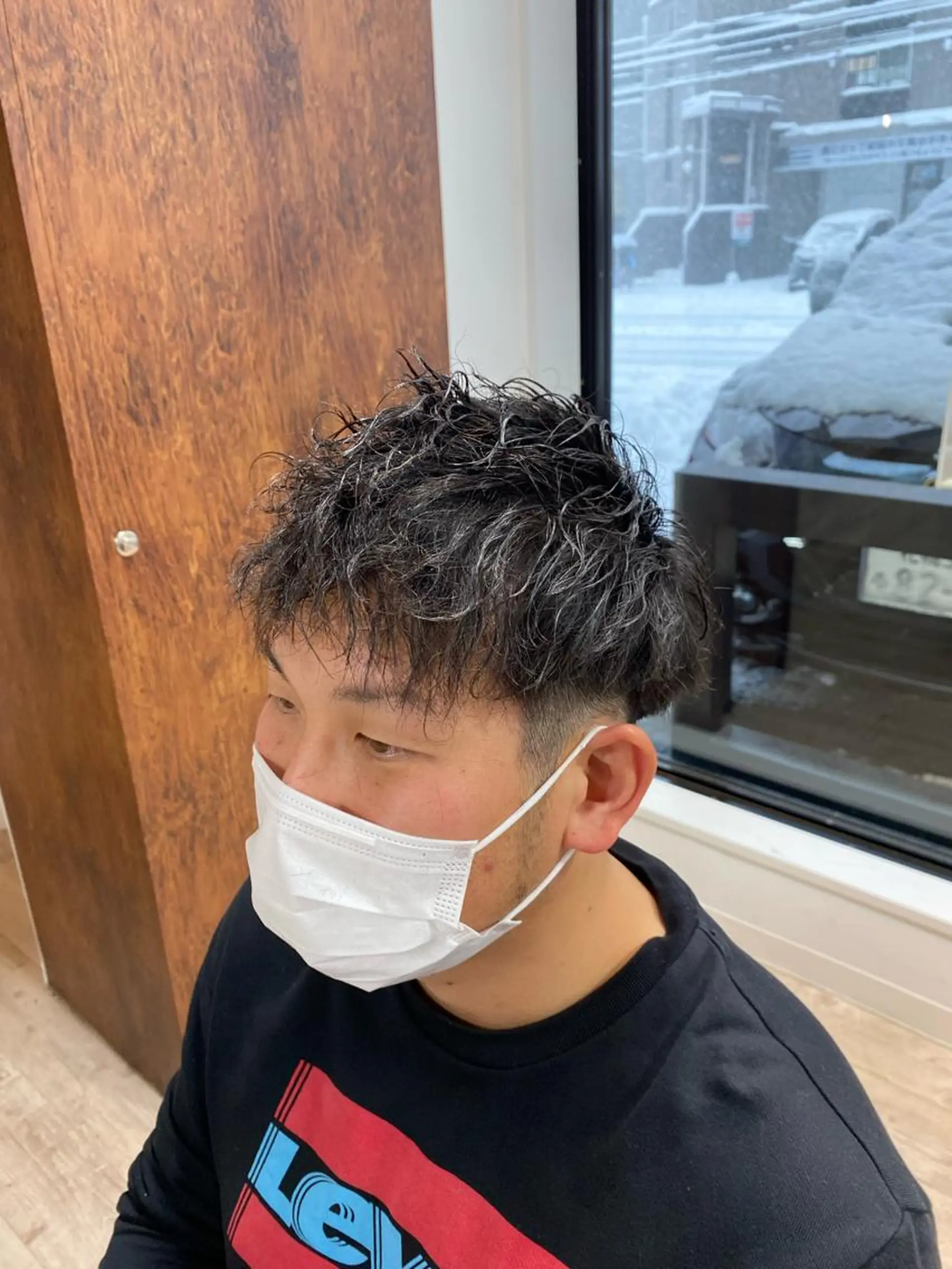 パーマ メンズ 波巻きスパイラル/ メンズパーマ/ゆうひのヘアスタイル