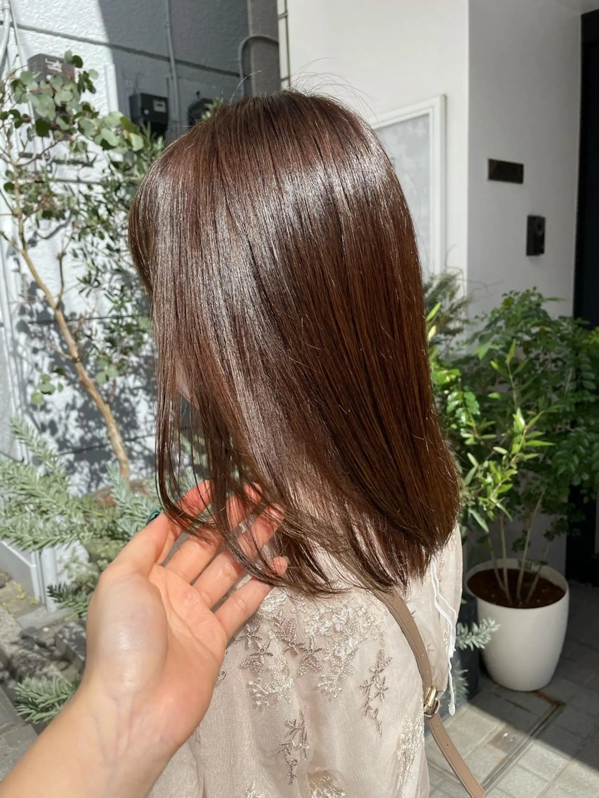 ミディアム カラー 透明感カラー オリーブカラー トリートメント ヘアカラー ナチュラル透明感🌱 小山美樹子のヘアスタイル