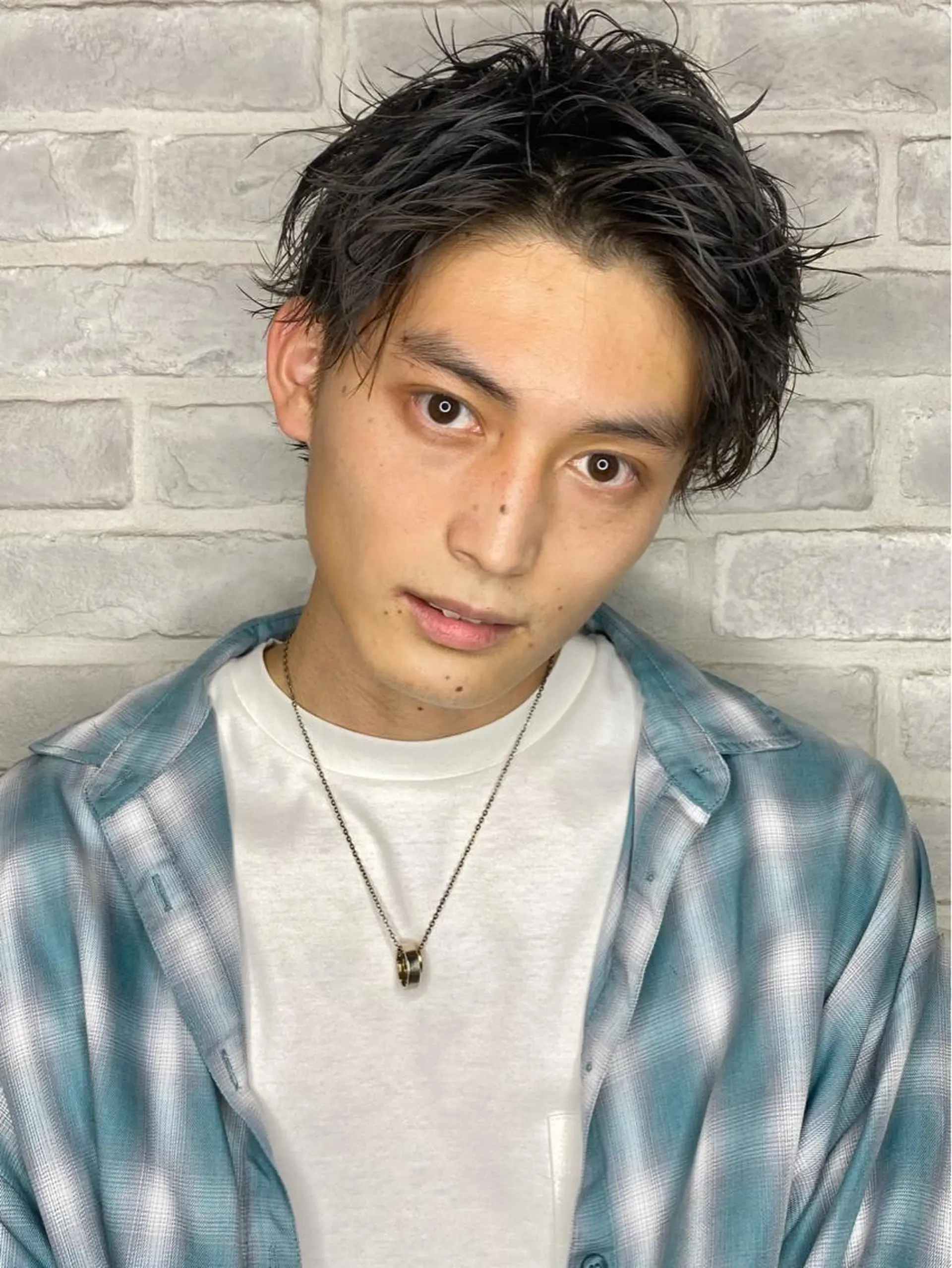 ショート パーマ ツイストスパイラルパーマ ハイライト スパイラルパーマ 増子 幹樹のヘアスタイル