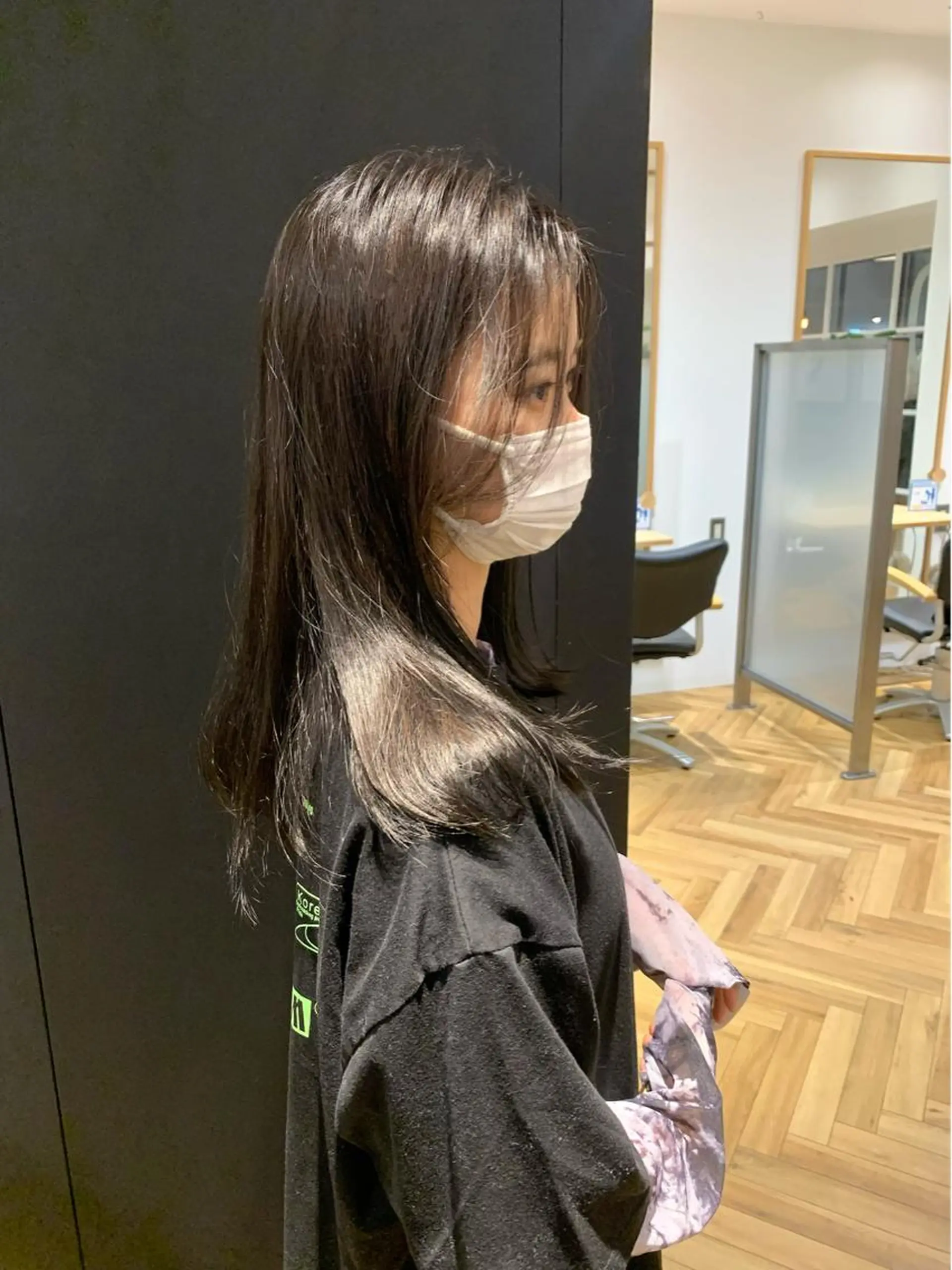 ロング カラー 黒髪 ブルーカラー ブルーブラック ㅤㅤㅤㅤㅤㅤㅤㅤㅤㅤ 彩衣のヘアスタイル