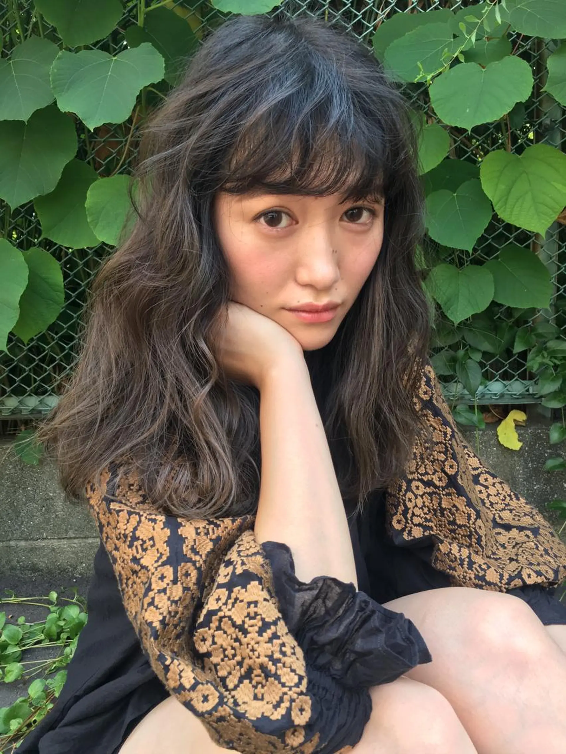 ロング カラー アッシュ カット ヘアカラー トリートメント BRUNTJET所属・MAEDA MADOKAのヘアスタイル