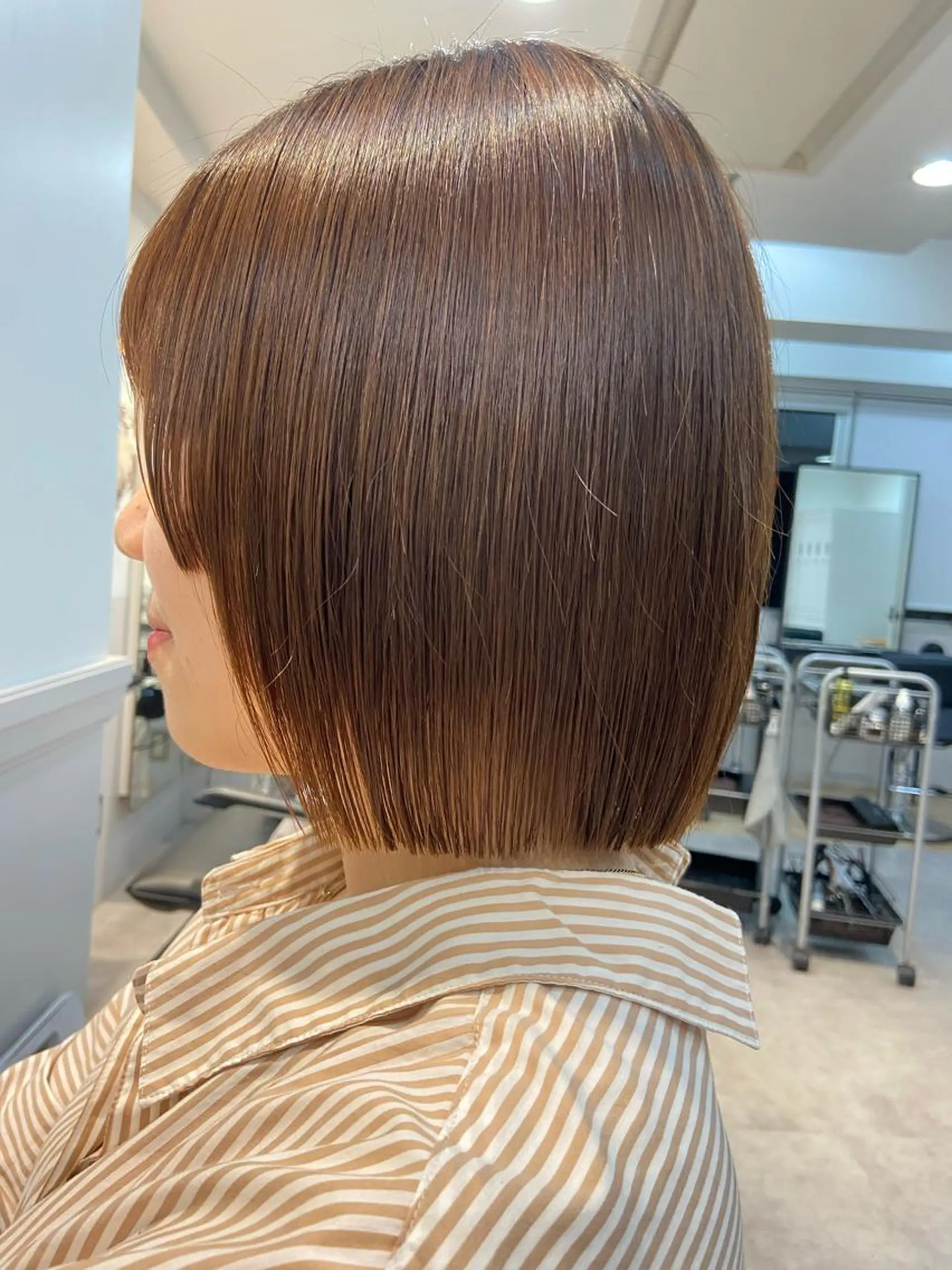 ショート 縮毛矯正 山下夕月 ショート🫧ボブのヘアスタイル