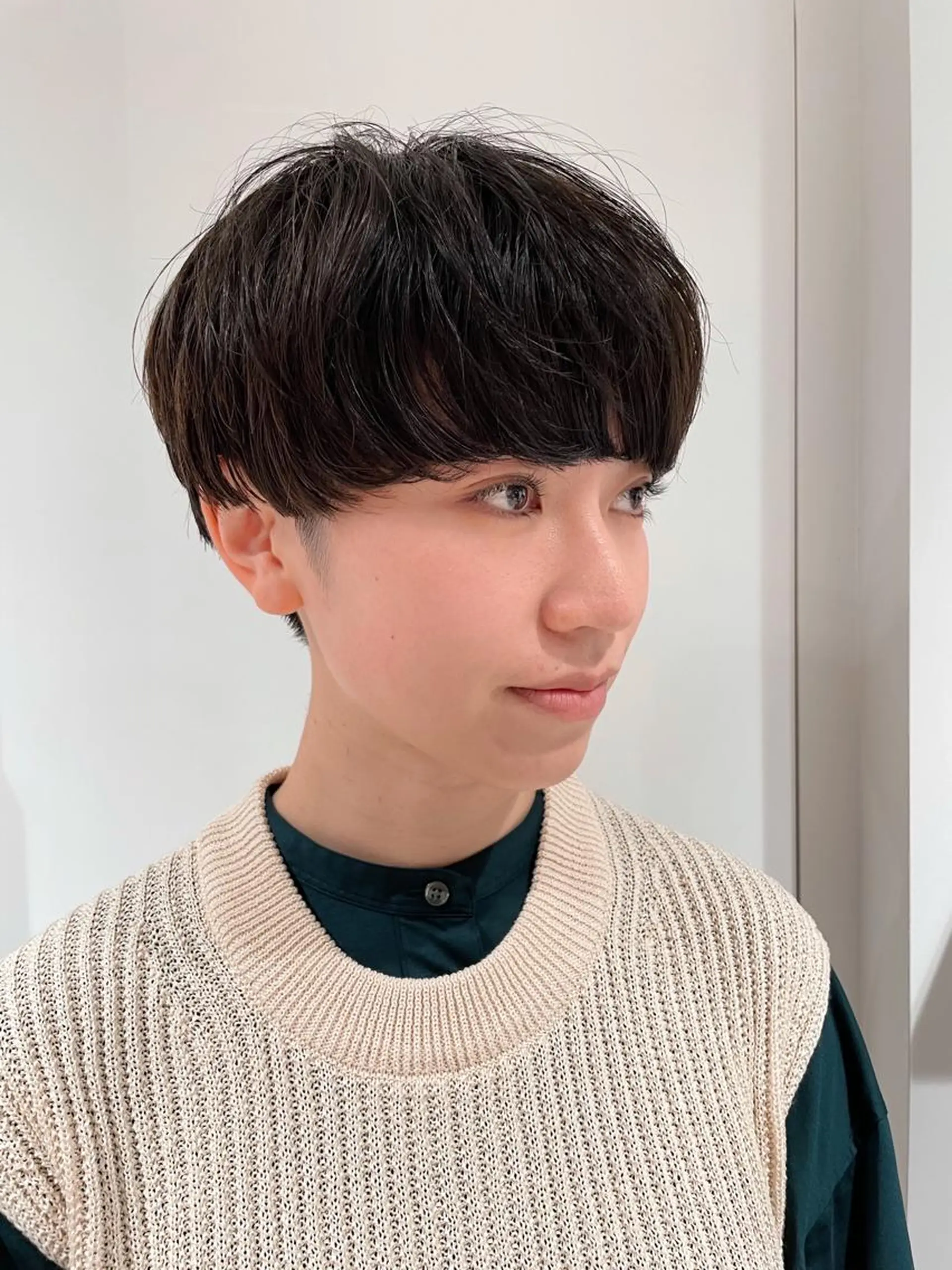 ショート カラー カット ヘアカラー トリートメント センスをお届けします 大谷将生INFPのヘアスタイル