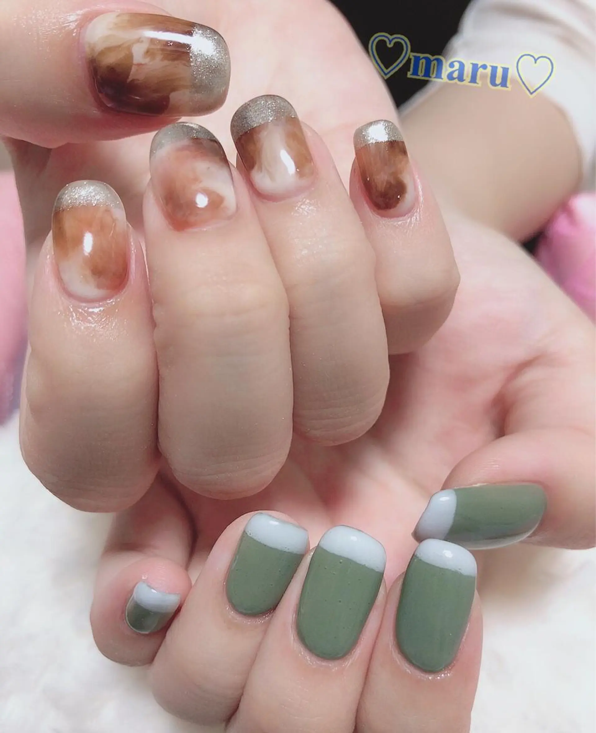 ネイル ハンドネイル フットネイル まるみ ♡のネイルデザイン