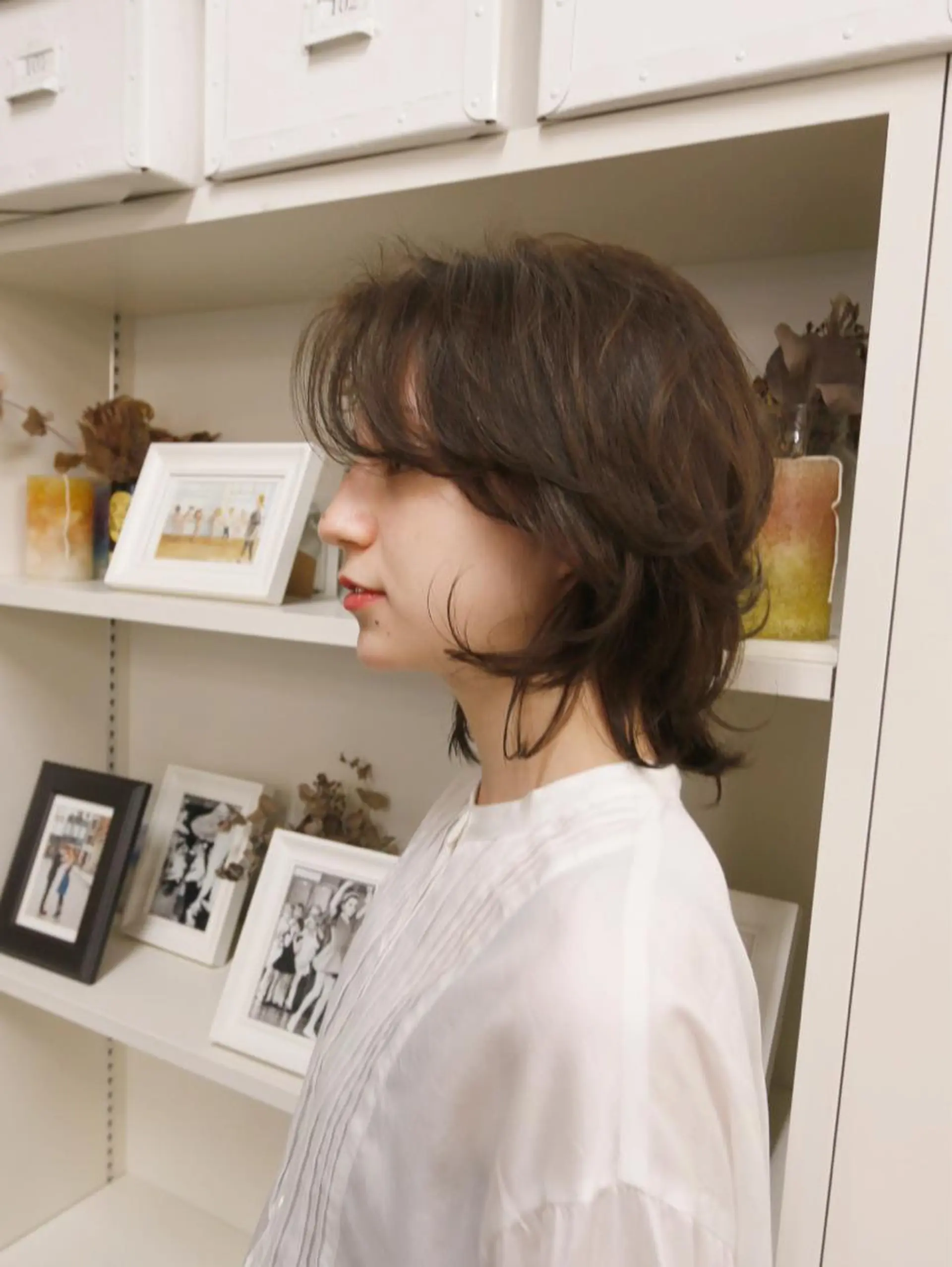 ミディアム コヤマ ナミのヘアスタイル