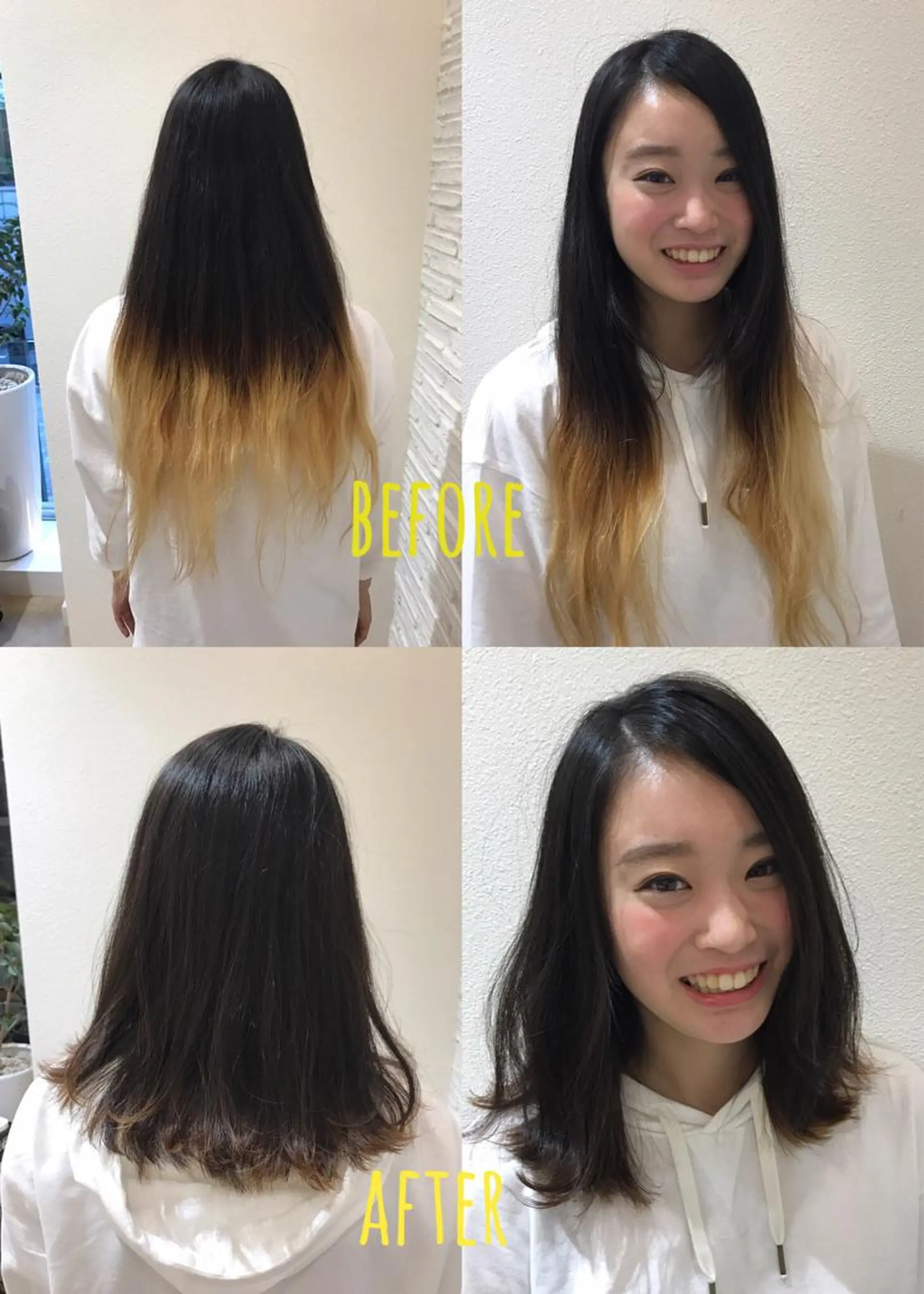 セミロング レイヤーカット✂︎池 袋個室サロンkumaのヘアスタイル