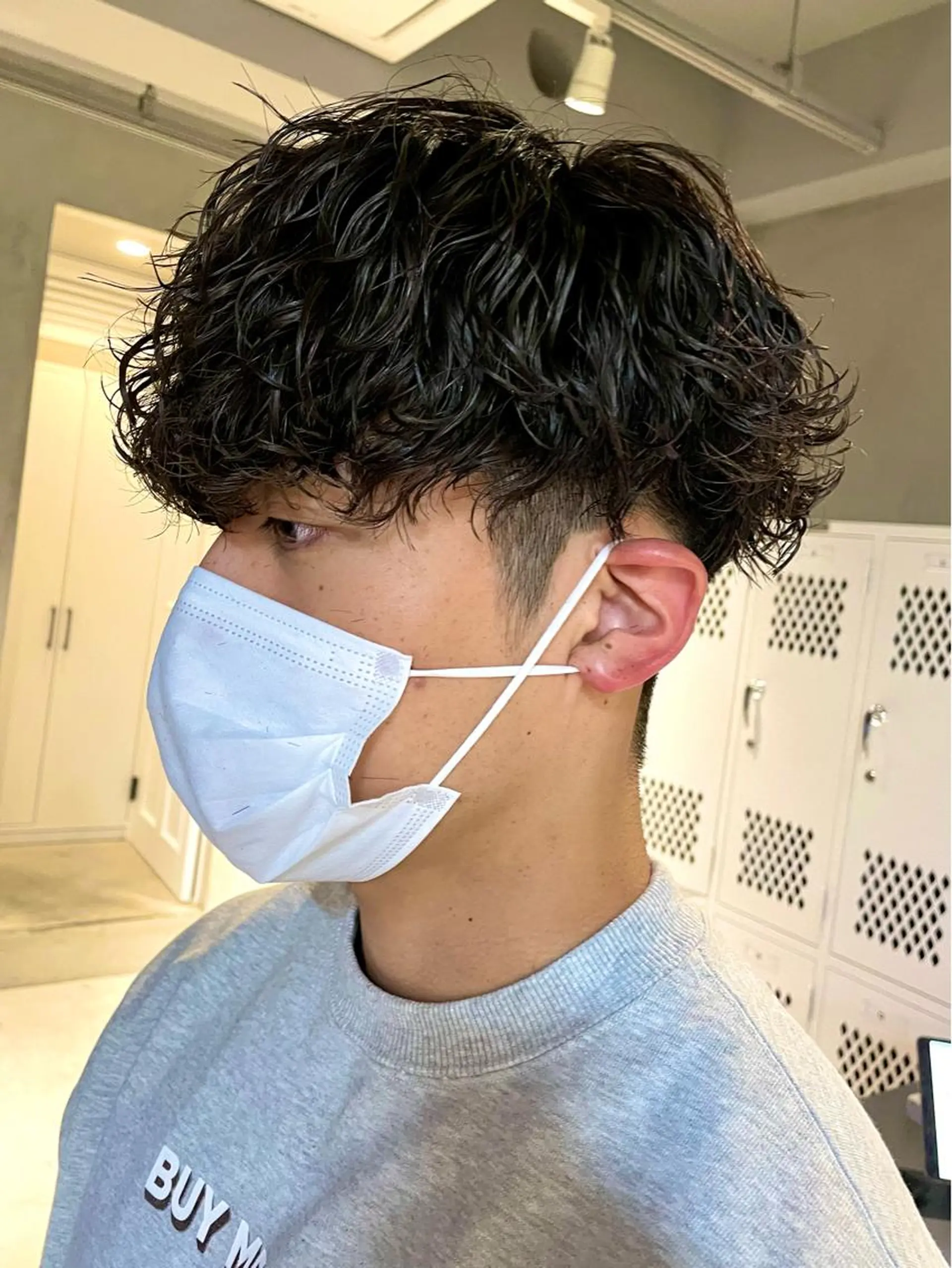 パーマ ヘアアレンジ メンズ カット パーマ トリートメント ショートヘア原宿 fifth コシのヘアスタイル