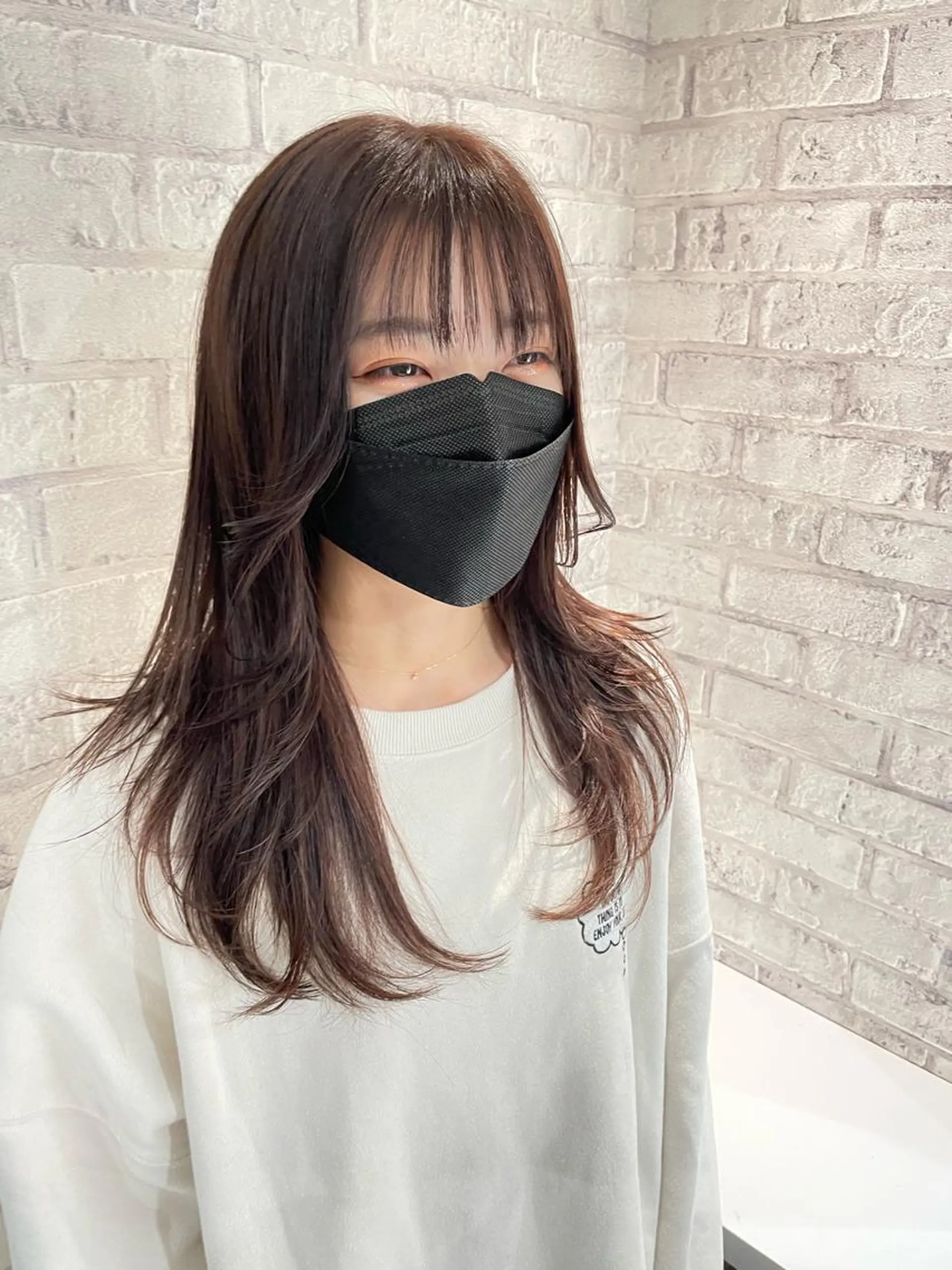 セミロング カラー カット ヘアカラー トリートメント ［パサつき改善］＊ 髪質改善ケアサロン＊のヘアスタイル