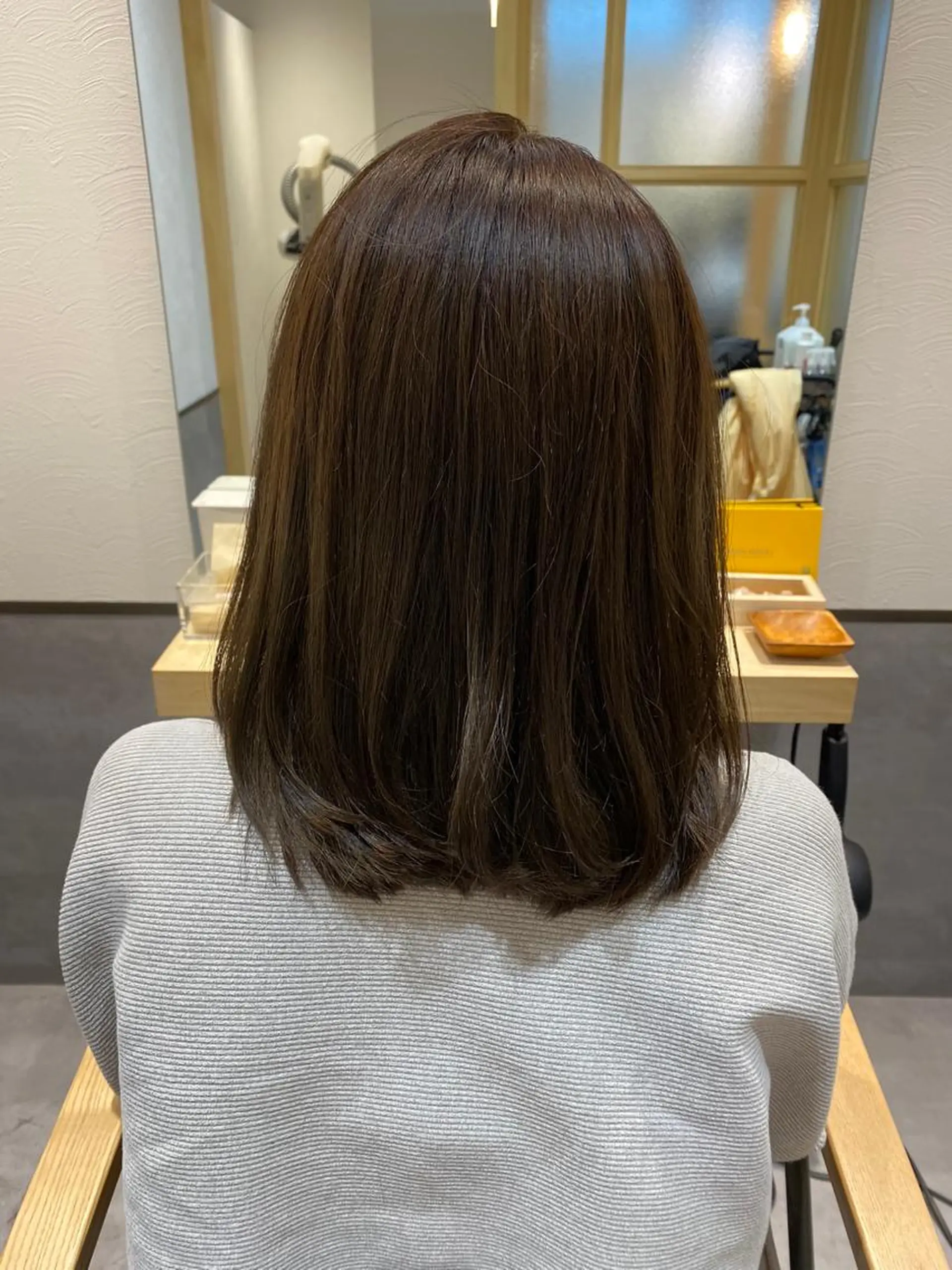 セミロング カット ヘアカラー GO TODAY SHAiRE SALON 札幌店所属・やまぐち あやみのヘアスタイル