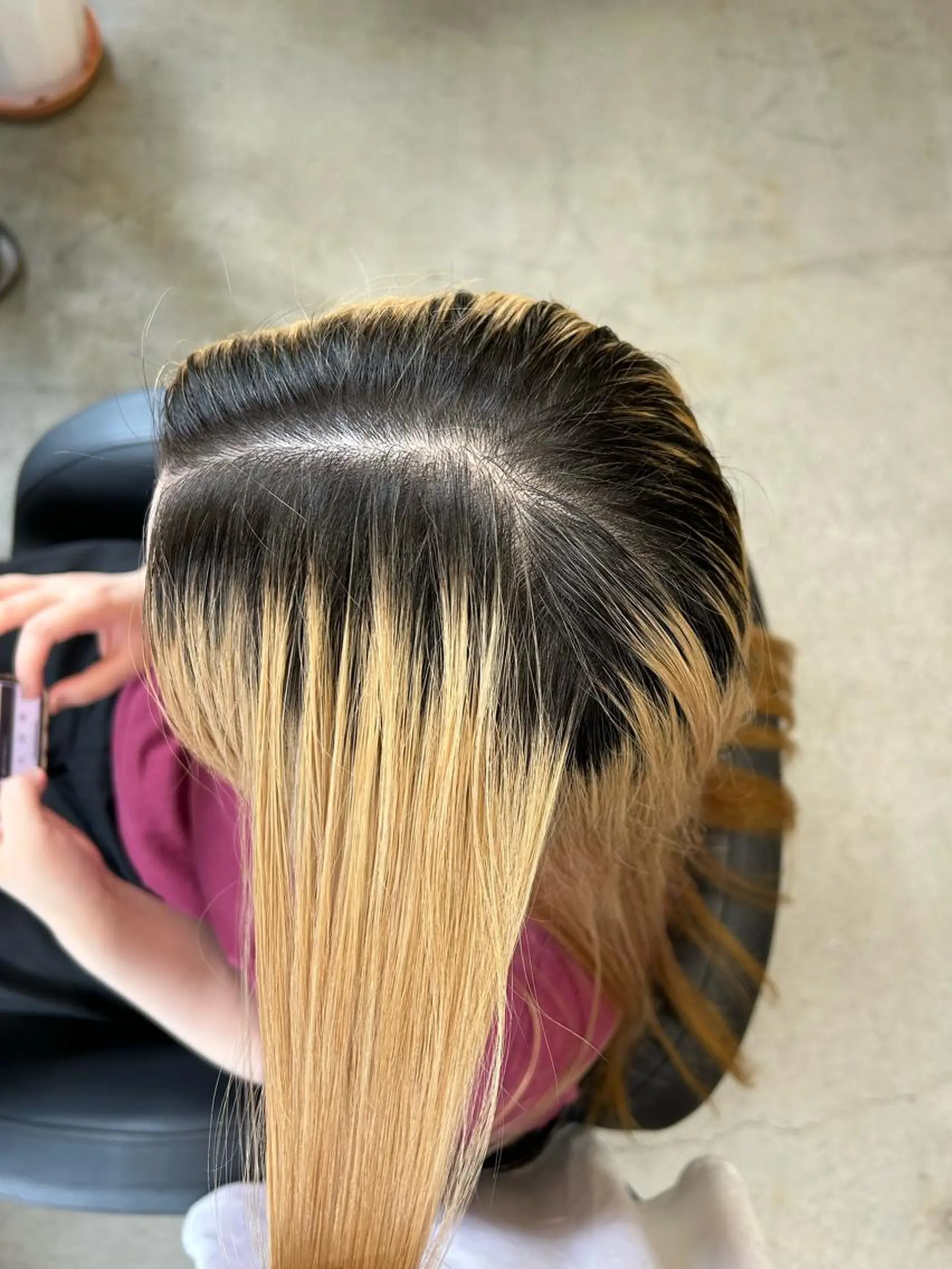 セミロング カラー Haru/THREE …by velvetのヘアスタイル