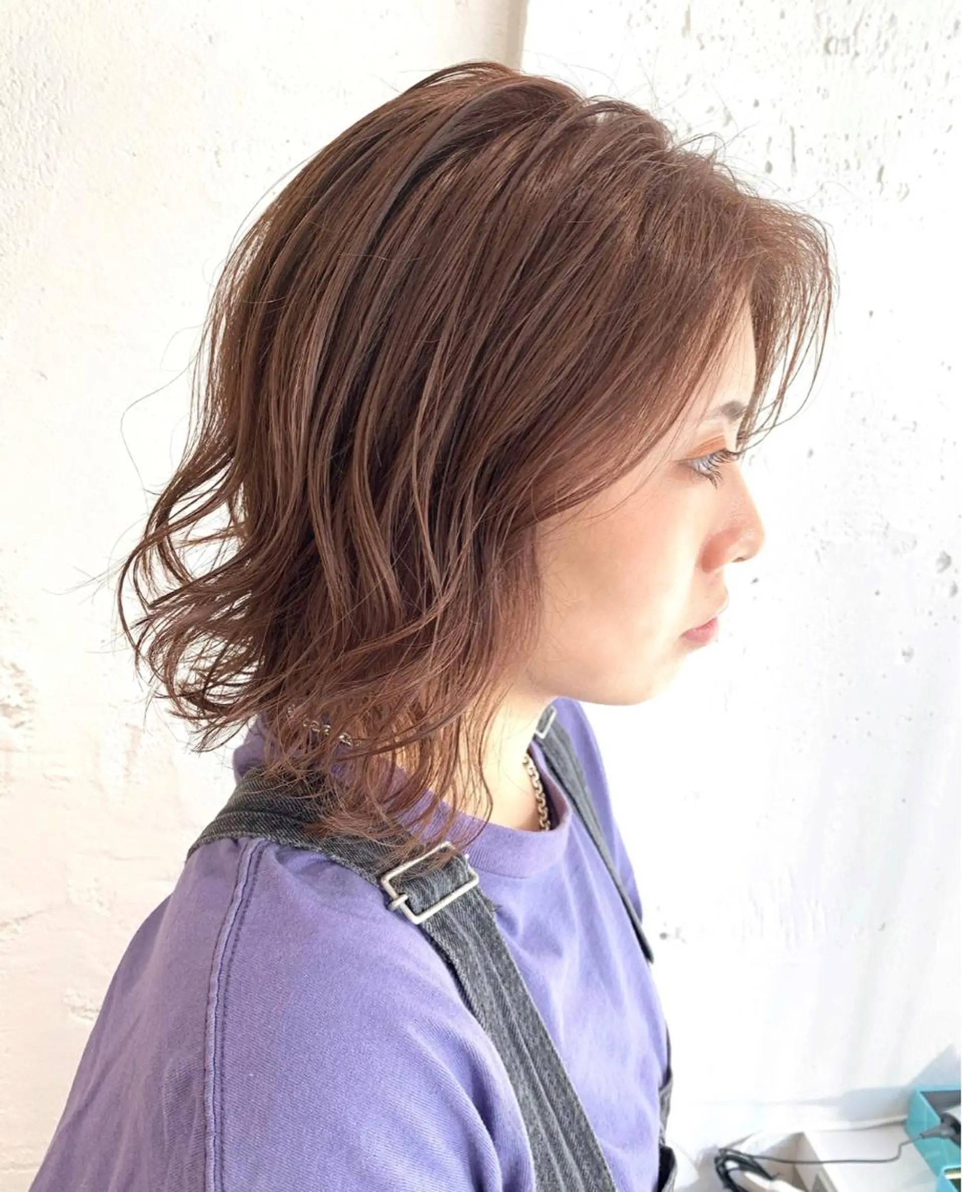 ミディアム カラー パーマ 韓国ヘア🇰🇷/ レイヤーカット✂︎のヘアスタイル