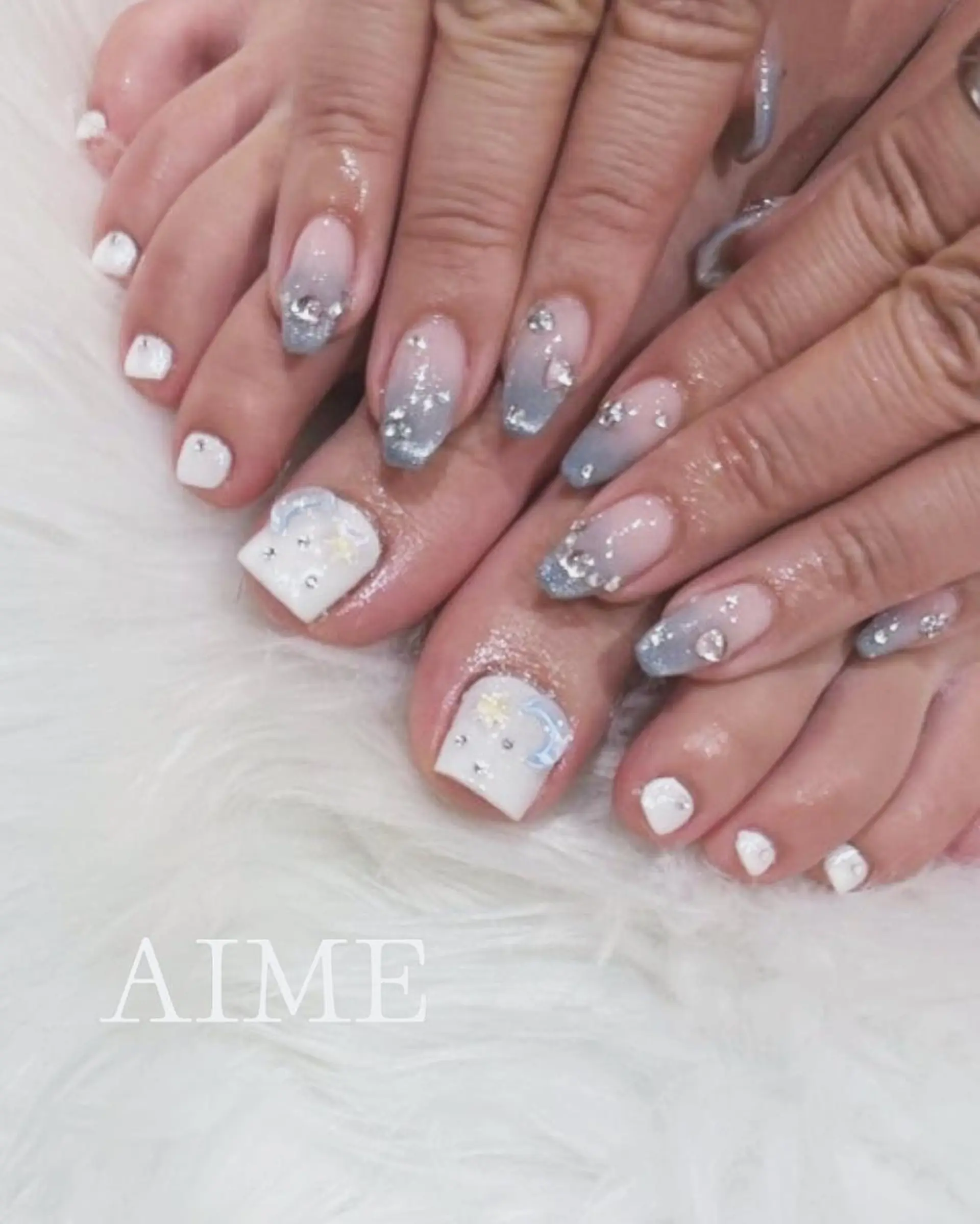 ネイル アートネイル フットネイル シンプルネイル ハンドネイル AIME （momo）のネイルデザイン
