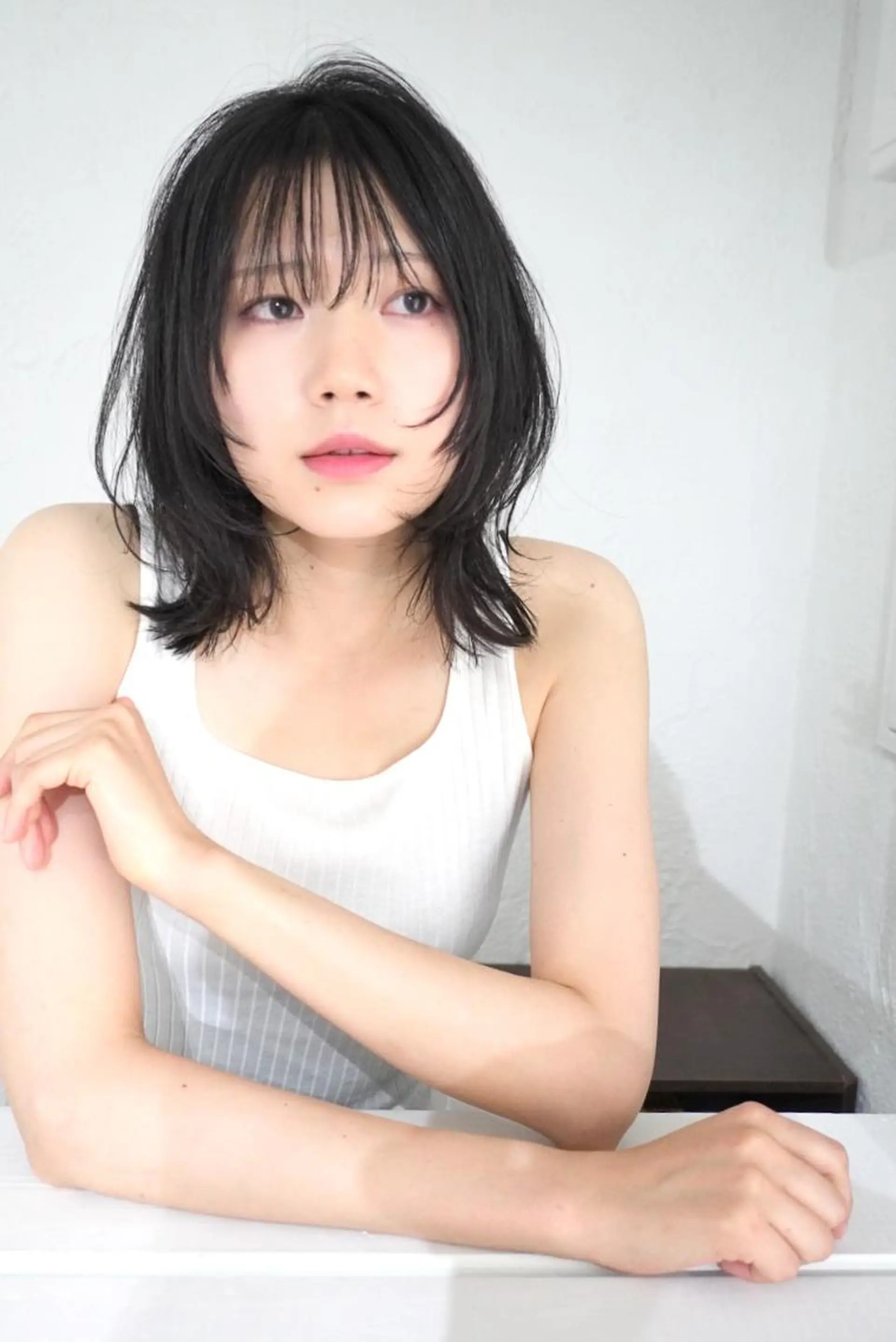 ミディアム ミディアムレイヤー ミディアムパーマ ボブ くびれヘア 顔まわりレイヤー 髪質改善✨艶髪✨ レイヤーカット 田畑のヘアスタイル