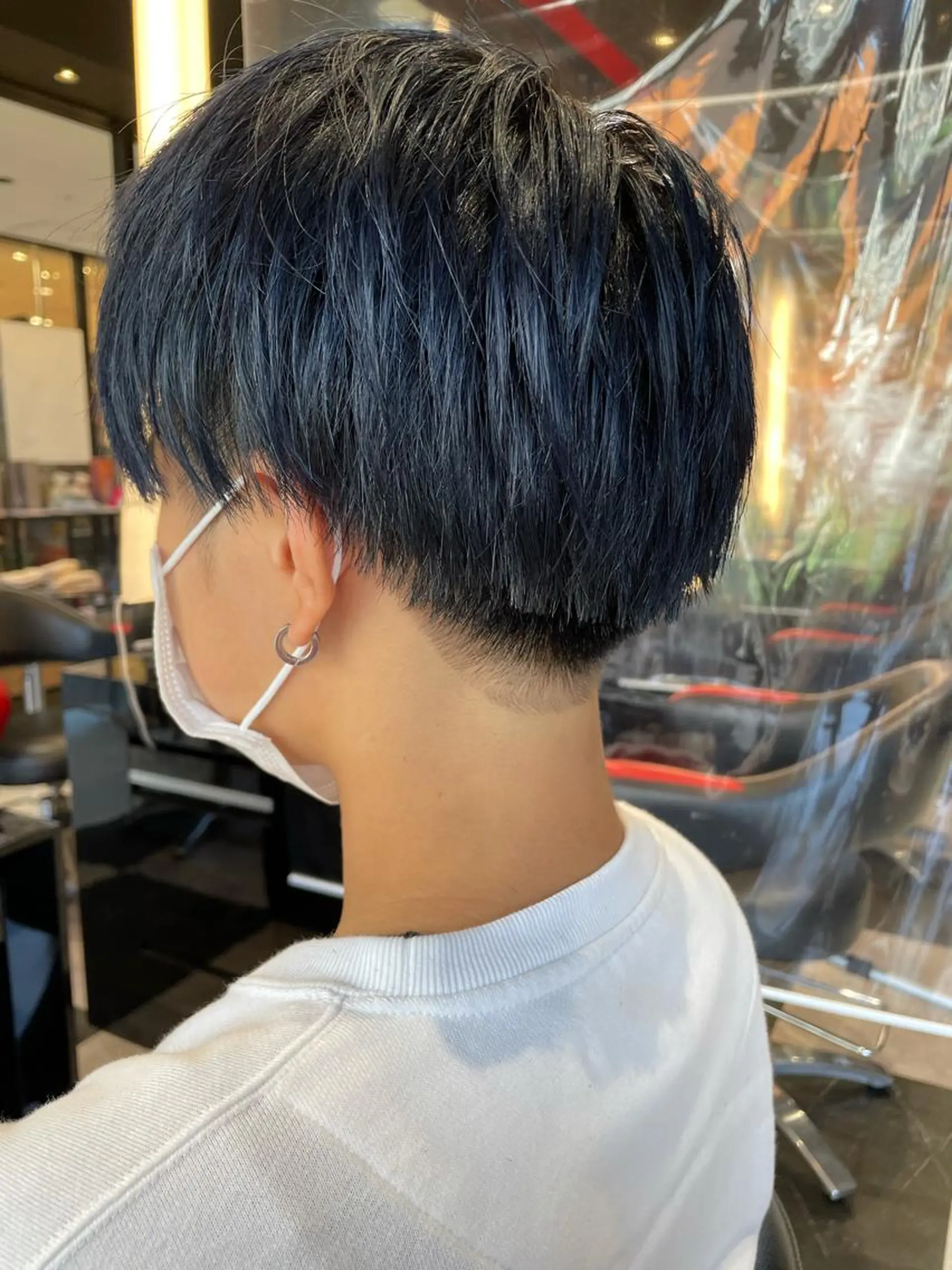 ショート カラー メンズ ヘアカラー トリートメント メンズヘア特化 崎田 成人のヘアスタイル