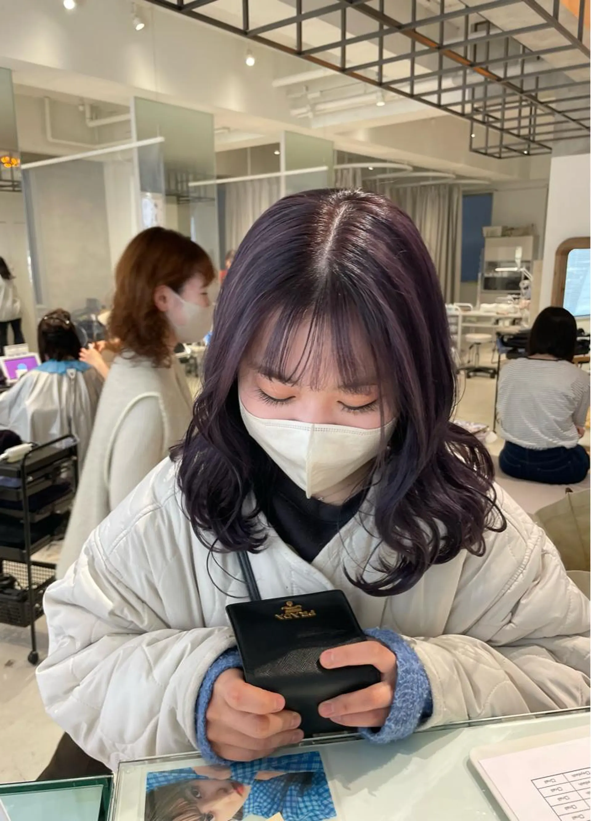 ミディアム カラー loely 💞miyuのヘアスタイル