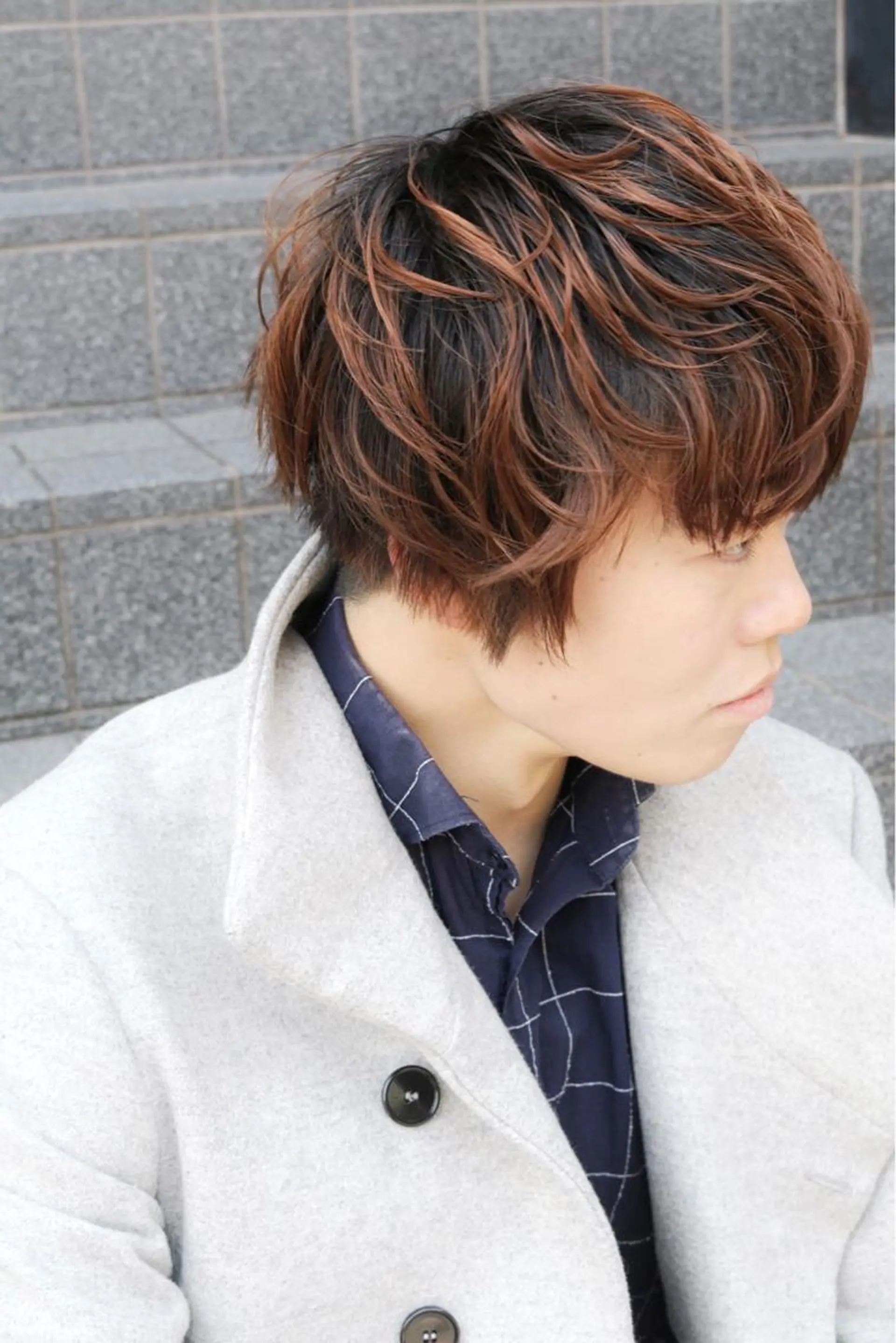 メンズ マッシュ 藤野 陵平のヘアスタイル