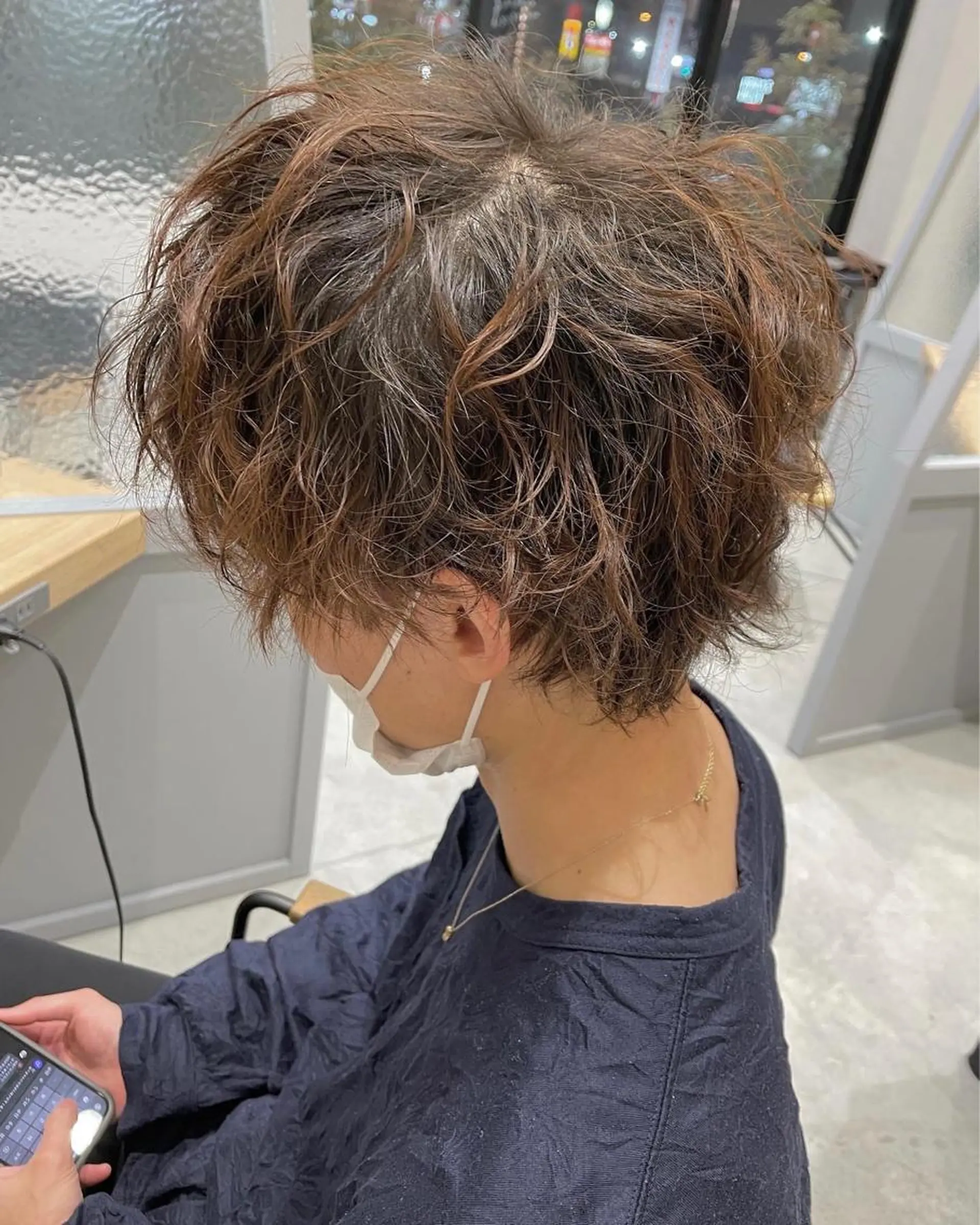 パーマ メンズ 竹田 京人のヘアスタイル