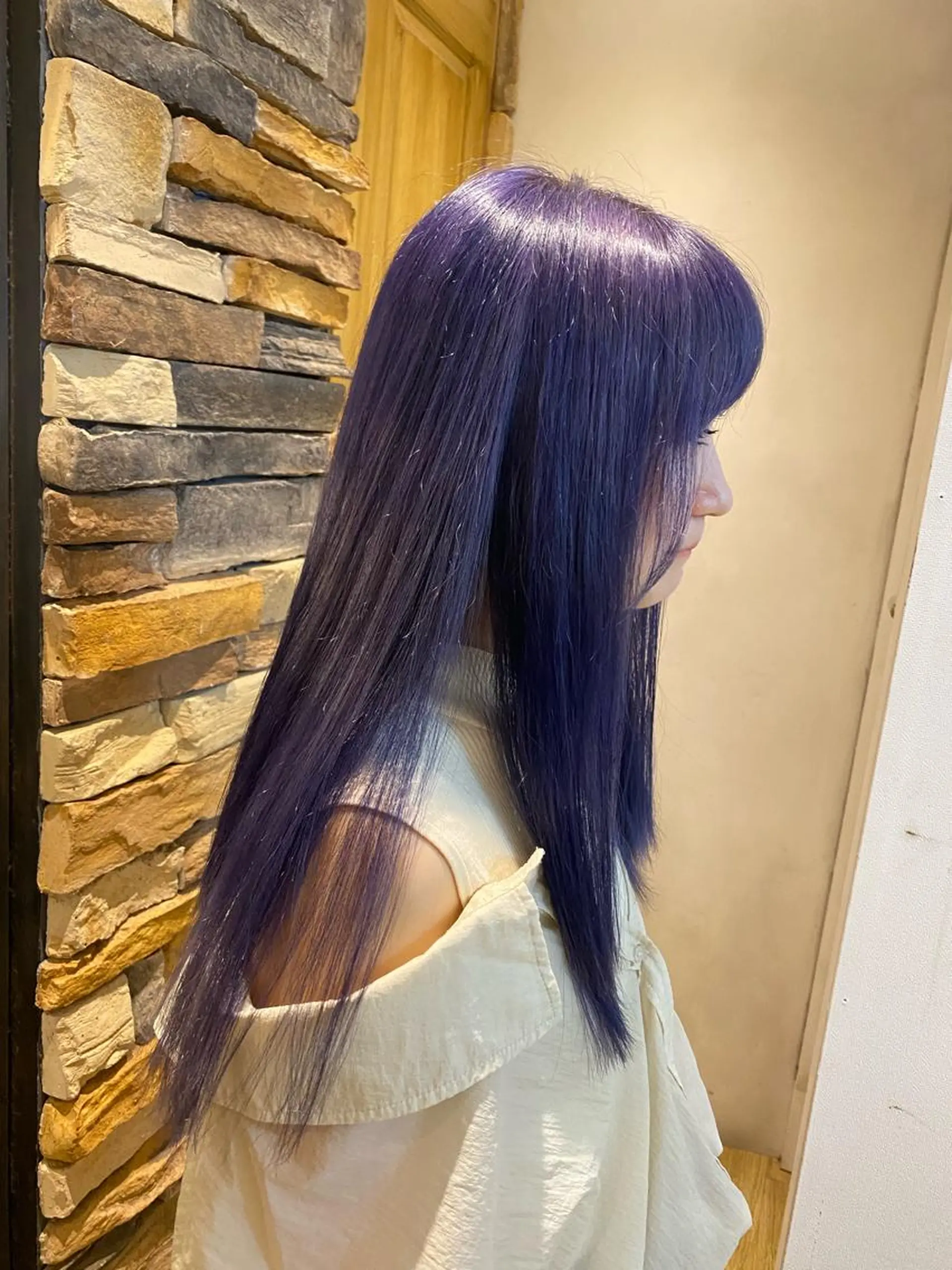 ロング 縮毛矯正 千 田のヘアスタイル